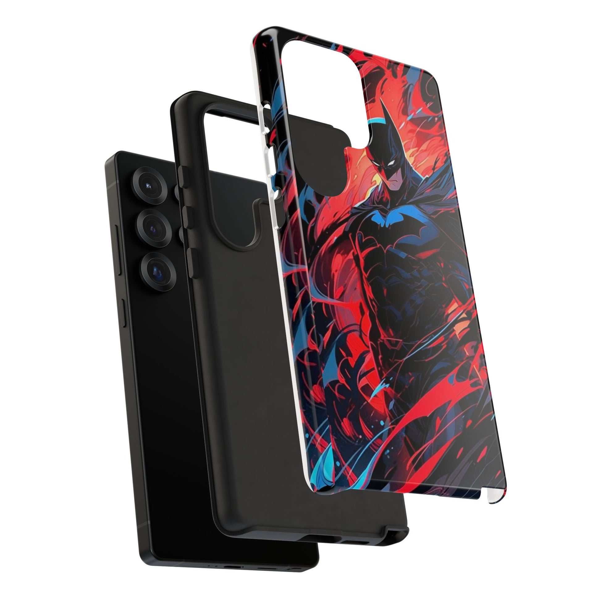 The Dark Knight Batman Art Tough Cases for iPhones, Samsung, and Pixel