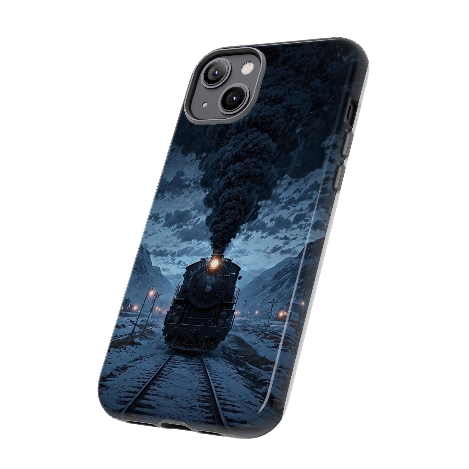 Steam Engine Train Themed Tough Cases for iPhones, Samsung, and Pixel