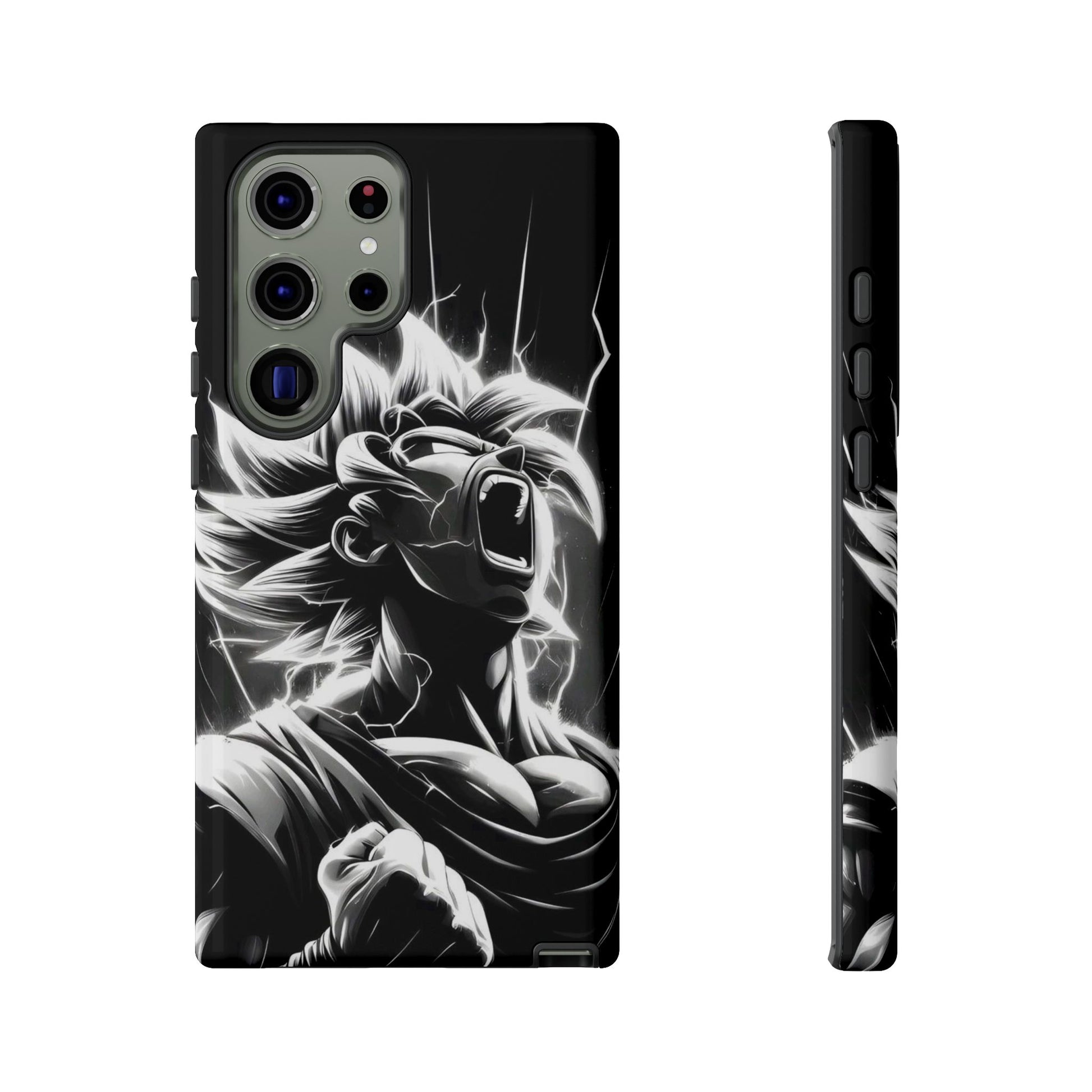 Anime Saiyan Rage Dragon ball Z Tough Cases for iPhones, Samsung, and Pixel