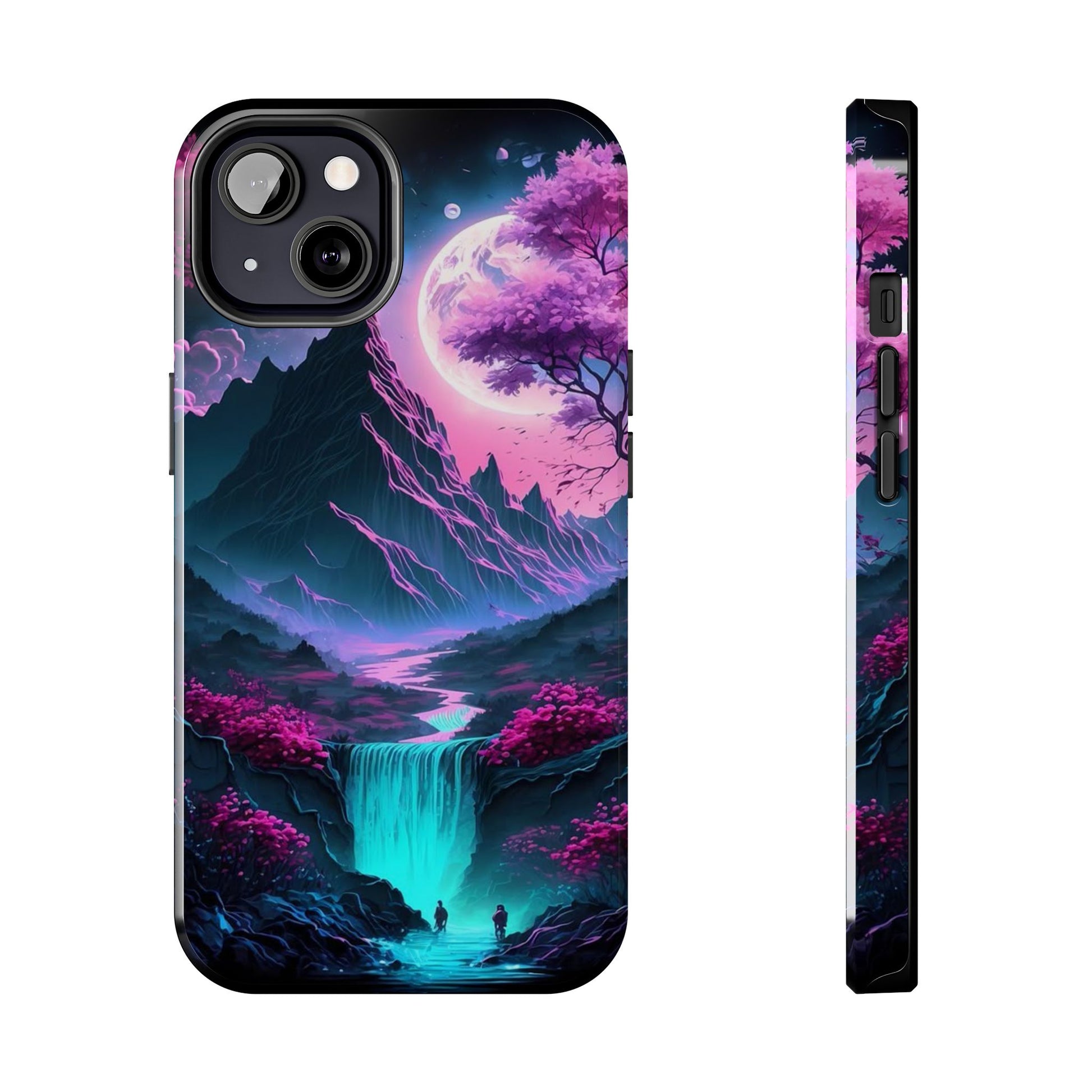 Cherry Blossoms in Japan Themed Tough Phone Cases for Iphones & Samsung Phones