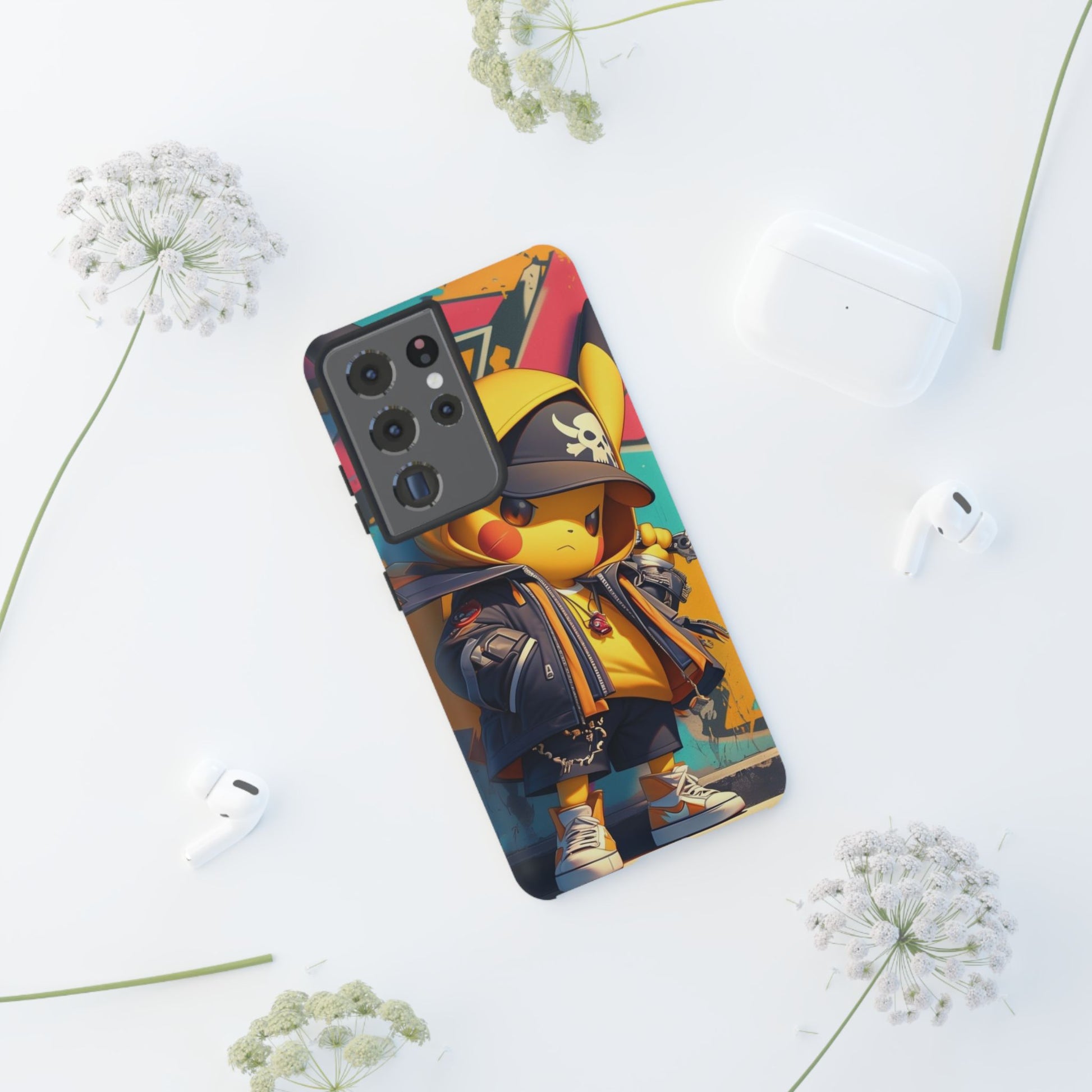 Cute Poke Bear Phone Case, Tough Cases for iPhones, Samsung, and Pixel