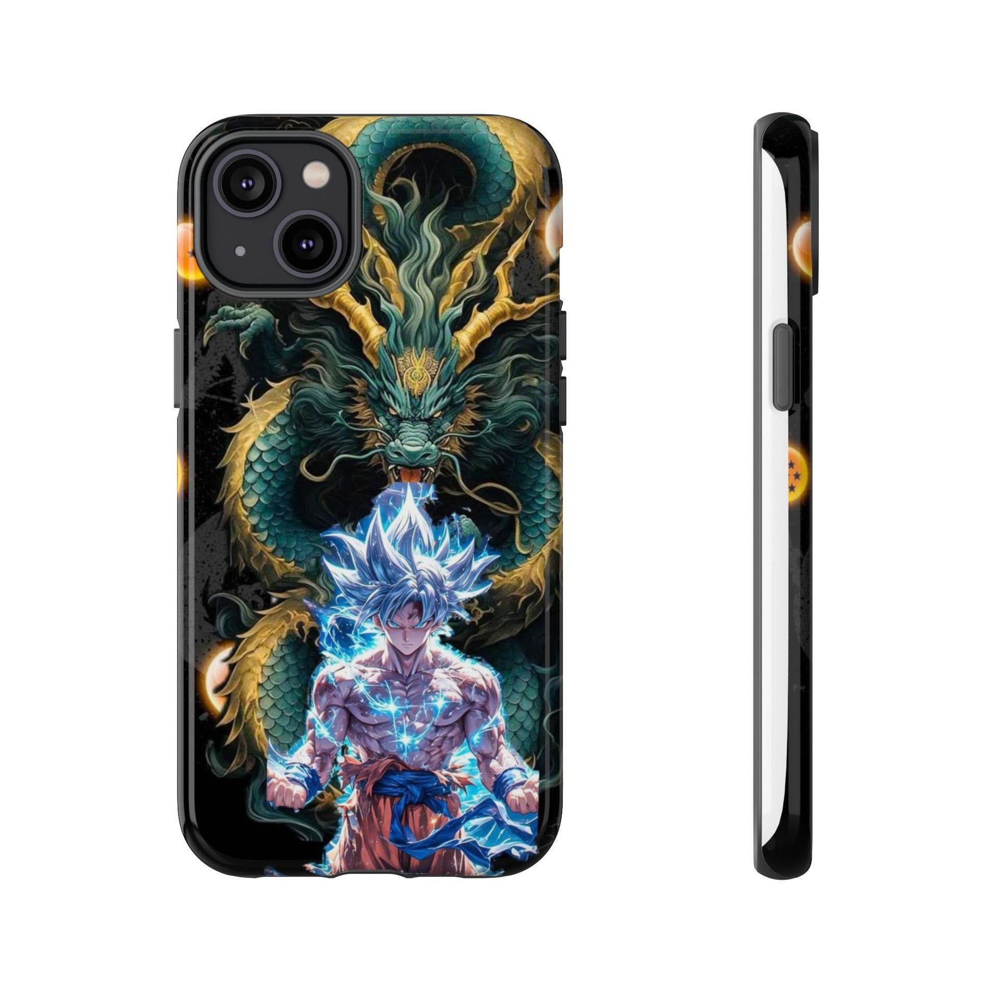 Anime Goku x Shenron Dragonball Z Tough Cases for iPhones, Samsung, and Pixel