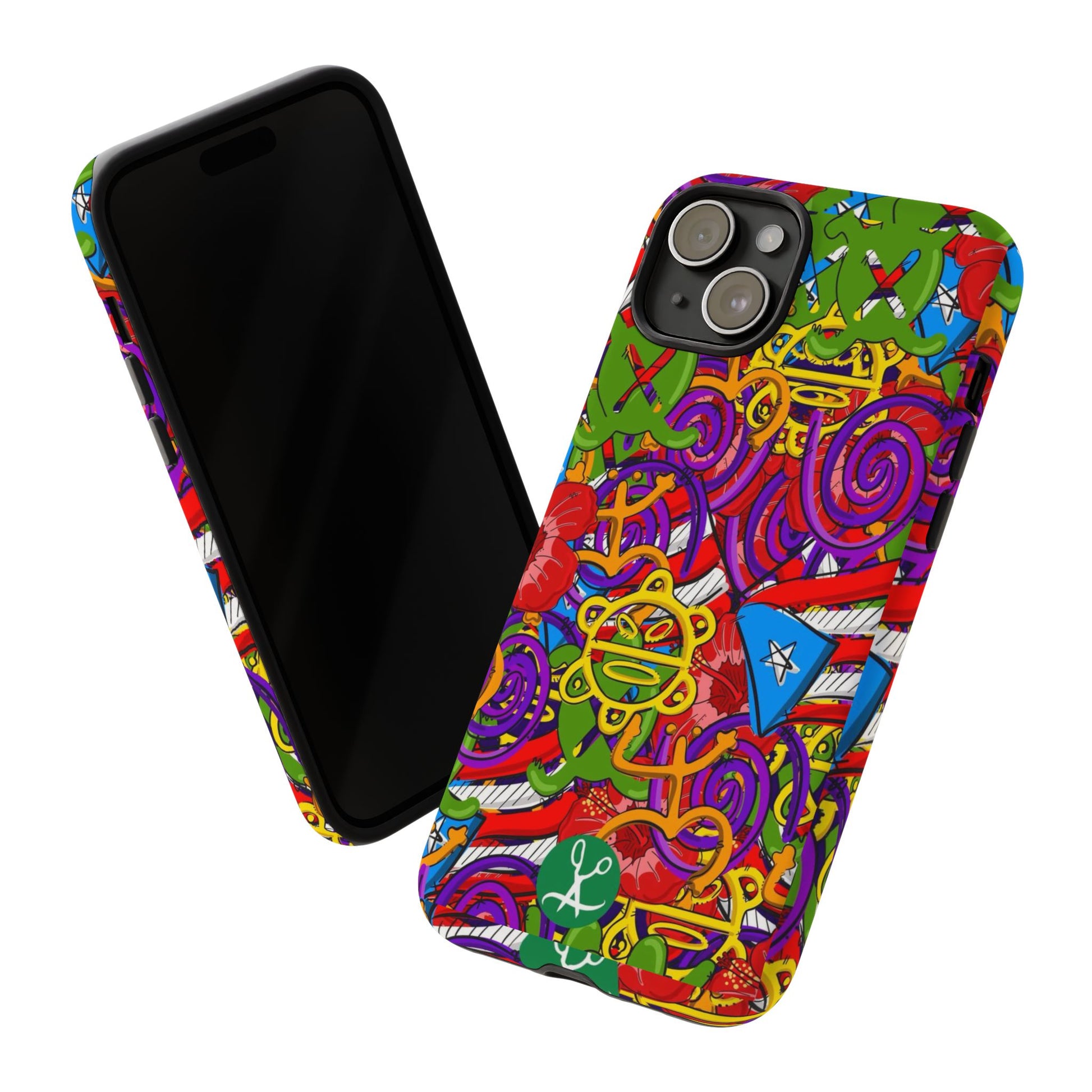 Puerto Rico Taino Tribal Art Tough Cases for iPhones, Samsung, and Pixel