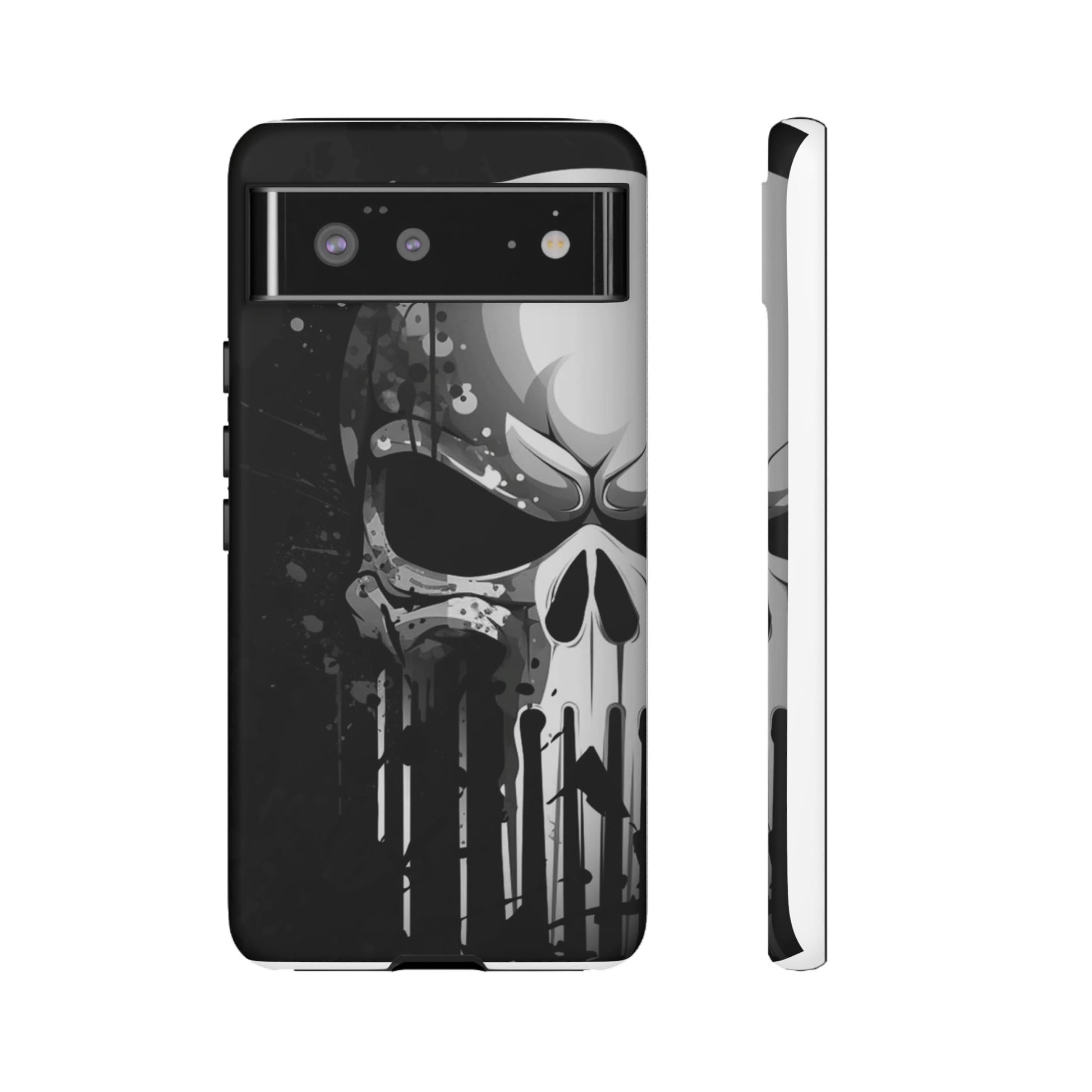 Punisher Skull Tough Cases for iPhones, Samsung, and Pixel