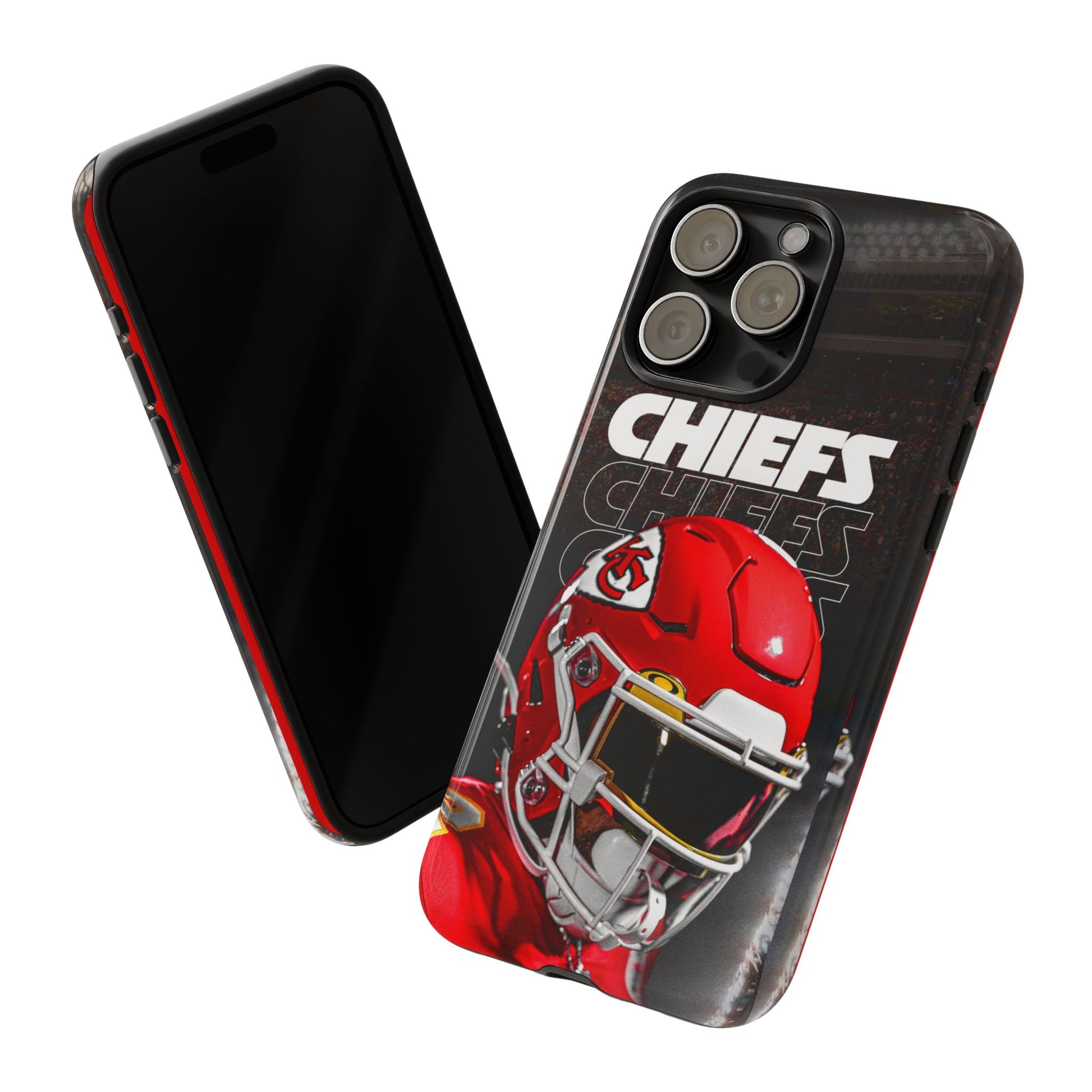 Kansas City Chiefs Football Helmet Logo Tough Cases for iPhones, Samsung, and Pixel