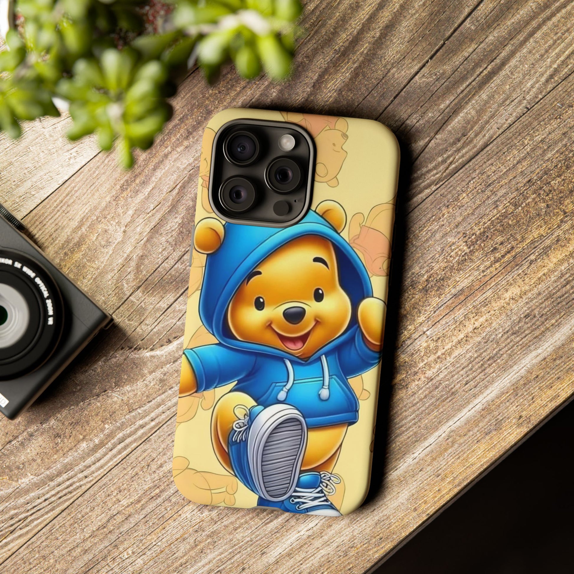 Cute Pooh Bear Phone Case, Tough Case