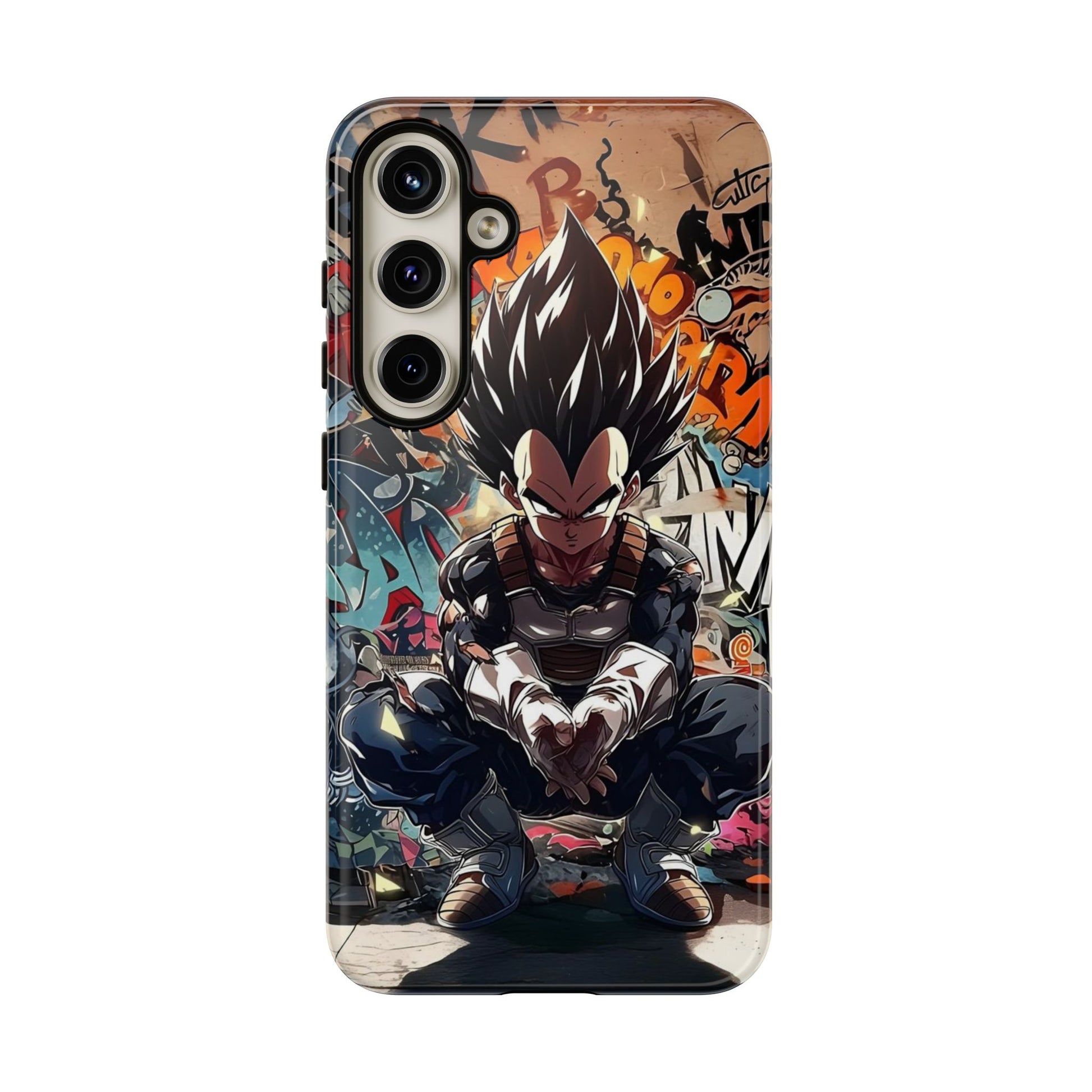 Anime Vegeta Dragon ball Z Tough Cases for iPhones, Samsung, and Pixel