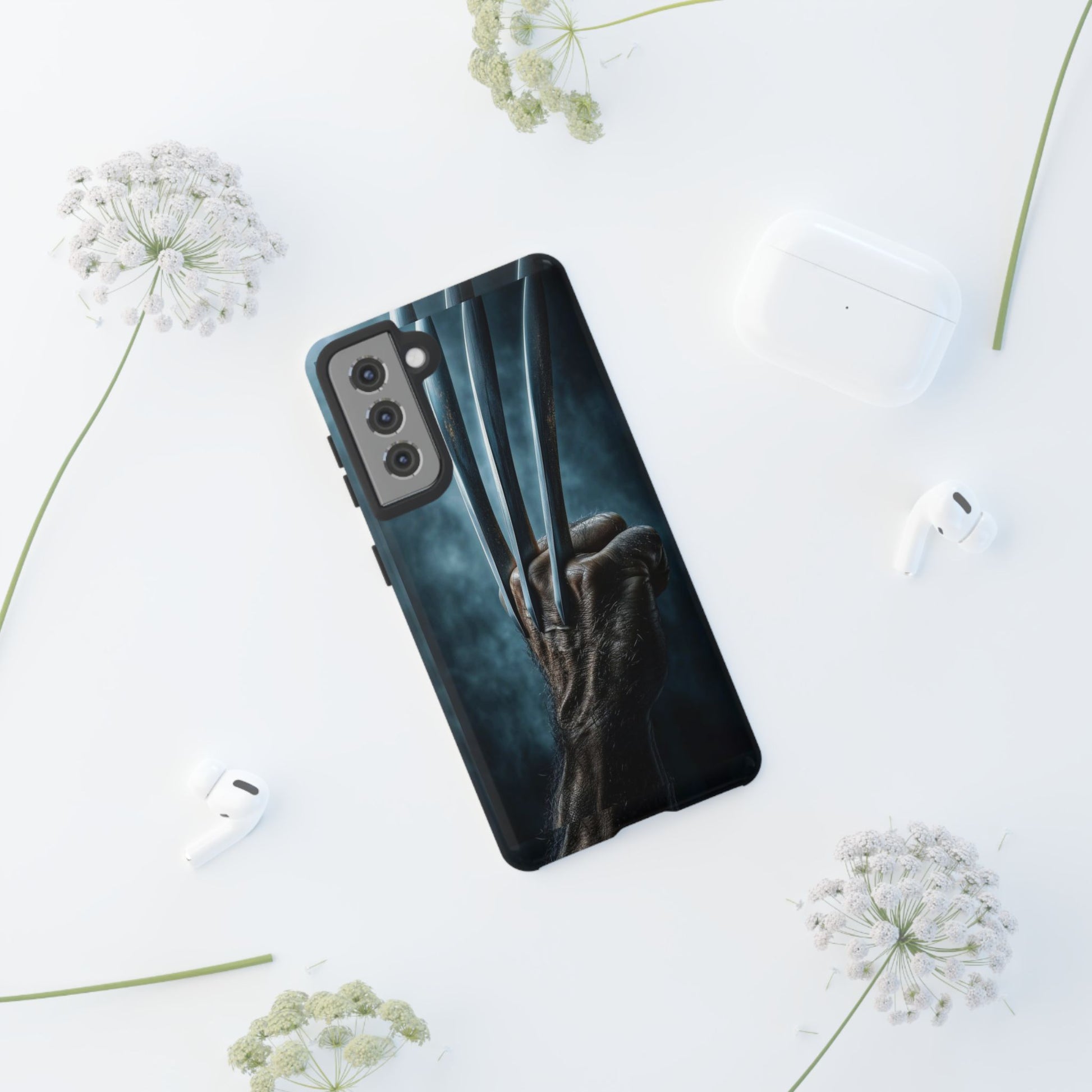 Logan's Claws Wolverine Tough Cases for iPhones, Samsung, and Pixel