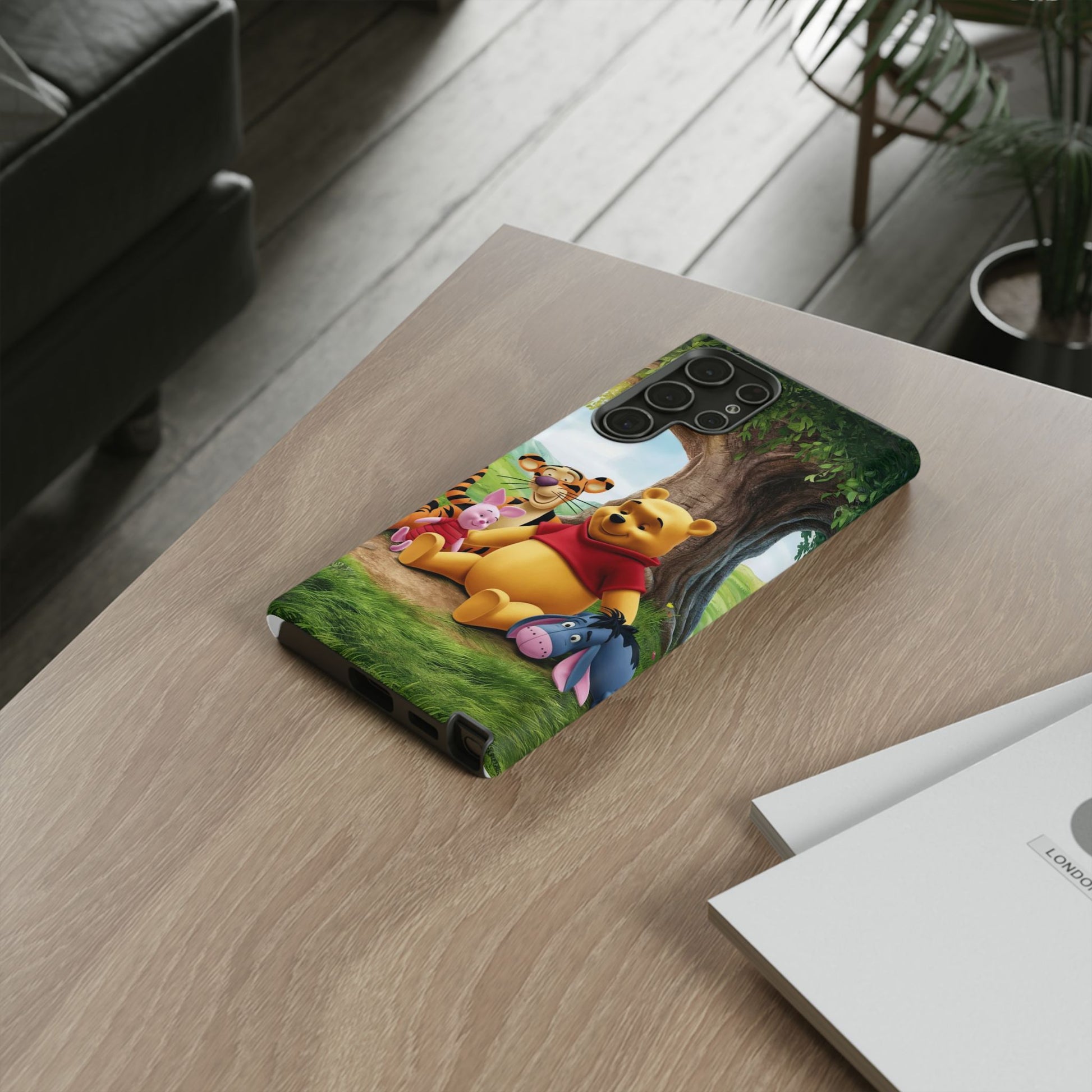 Cute Pooh Bear Phone Case, Tough Cases, Disney Phone for iPhones, Samsung, and Pixel