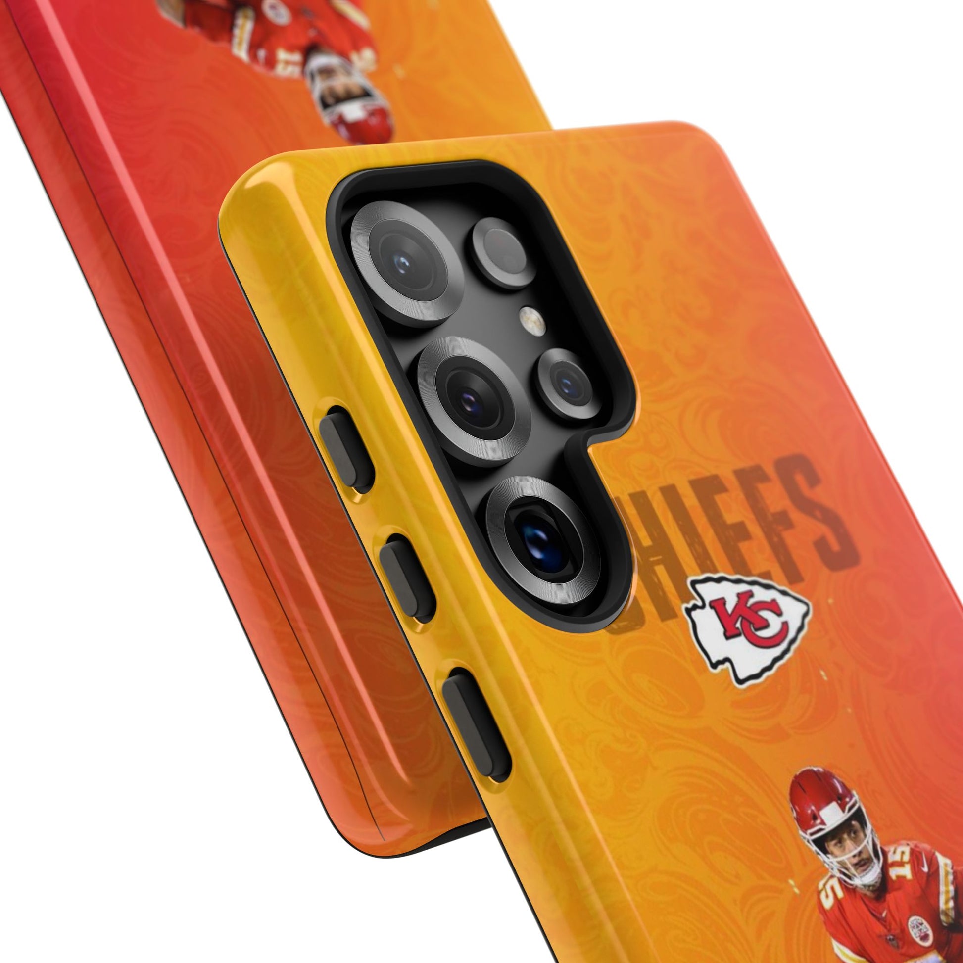 Kansas City Chiefs Patrick Mahomes Football Tough Cases for iPhones, Samsung, and Pixel