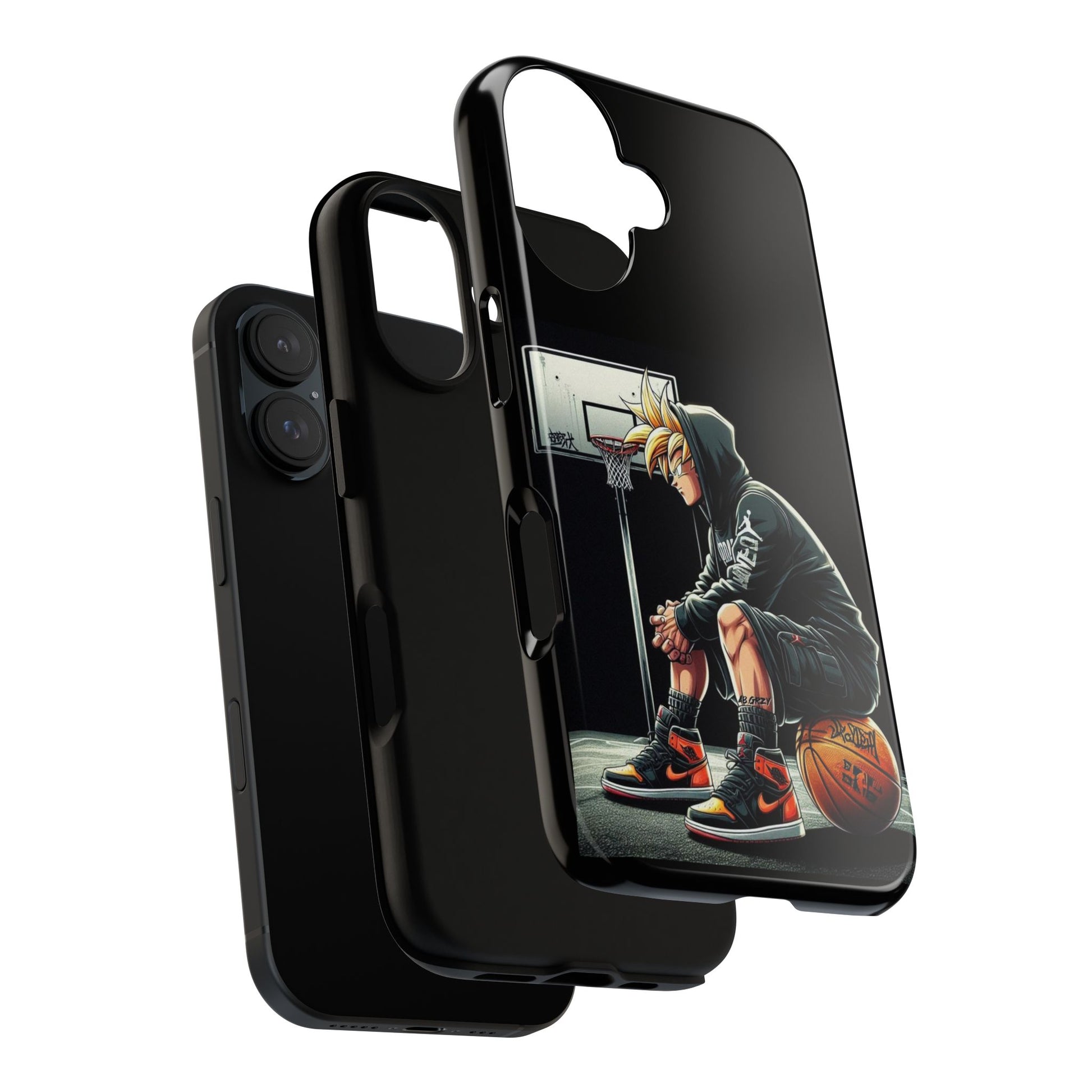 Son Goku Basketball Tough Cases for iPhones, Samsung, and Pixel