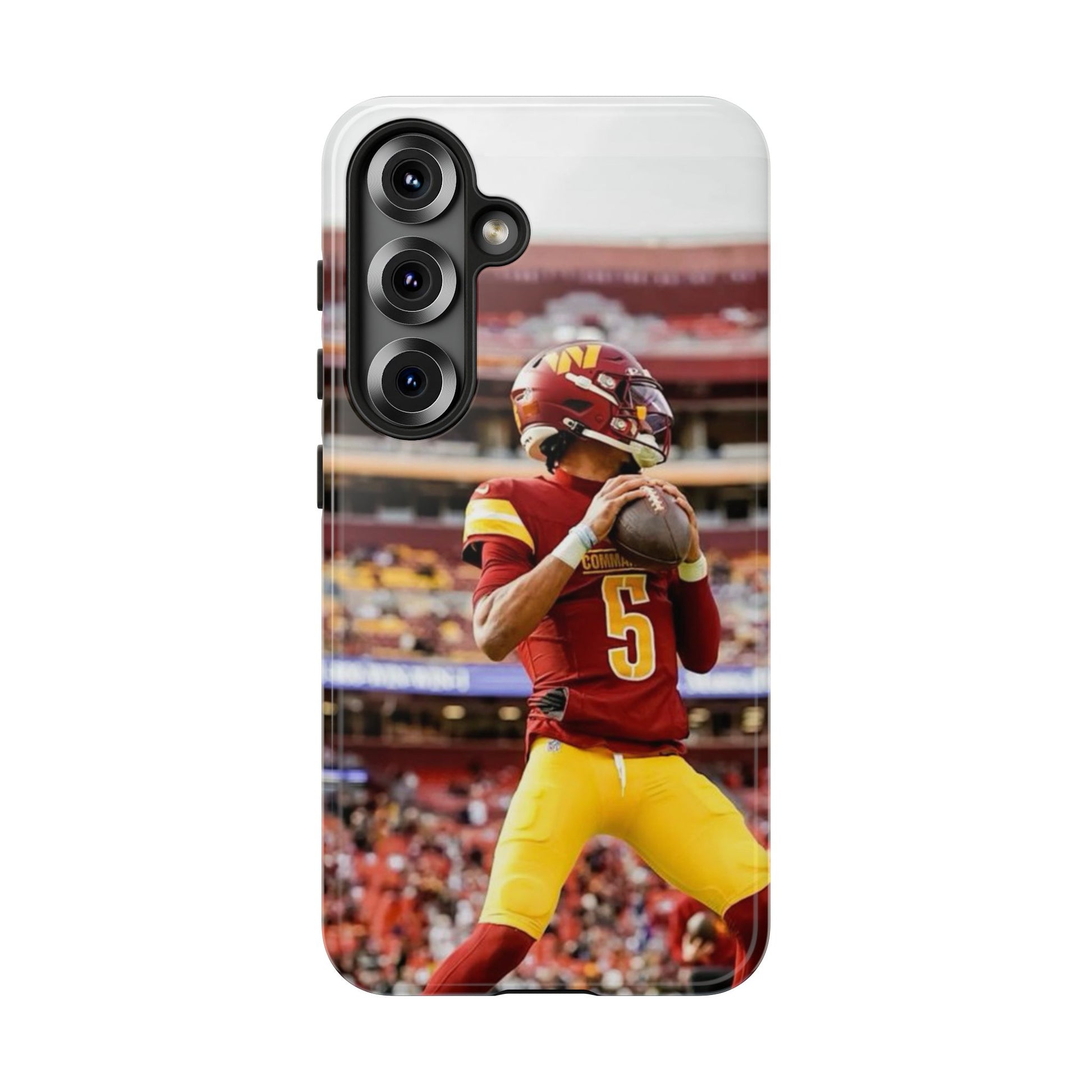 Jayden Daniels Washington Football Tough Cases for iPhones, Samsung, and Pixel
