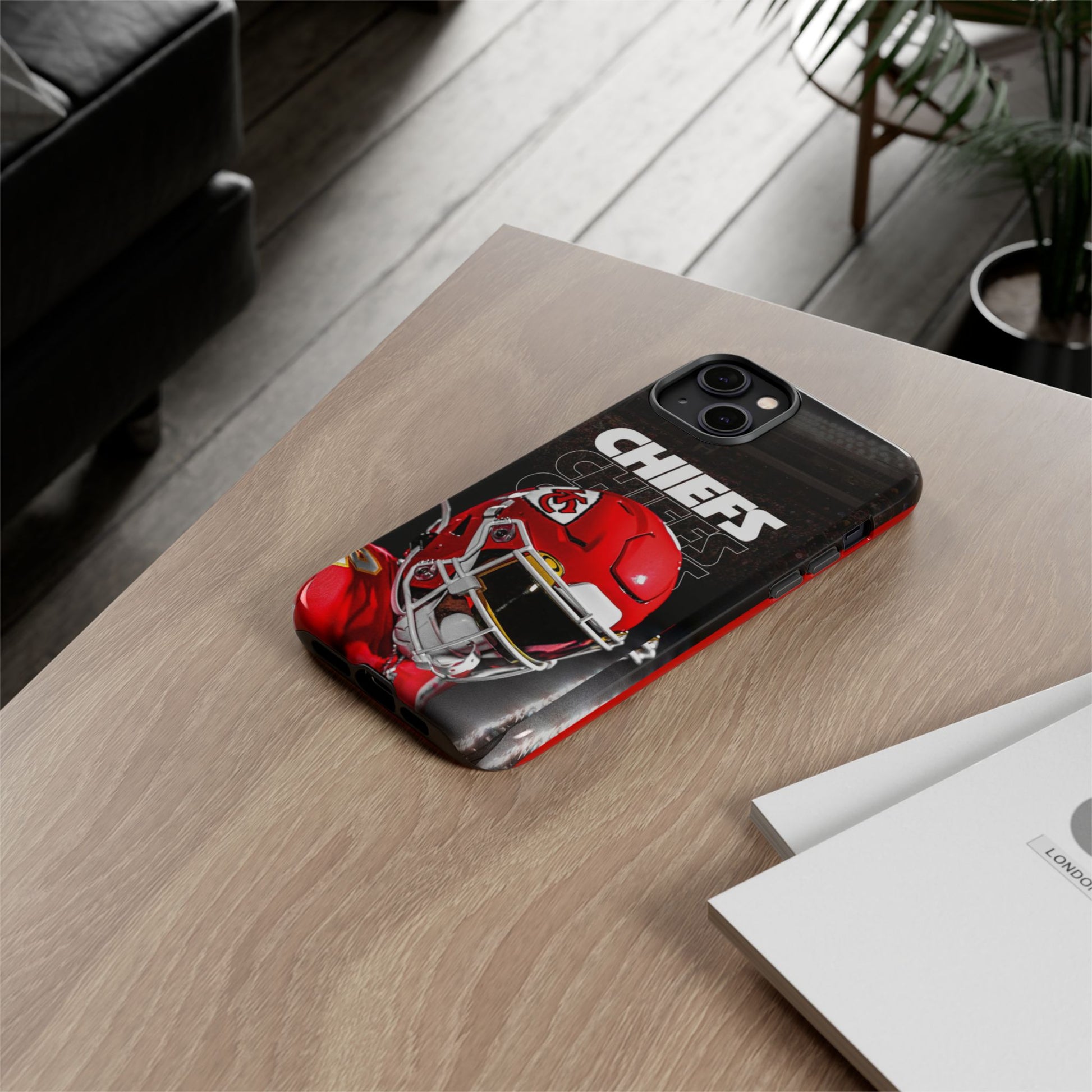Kansas City Chiefs Football Helmet Logo Tough Cases for iPhones, Samsung, and Pixel