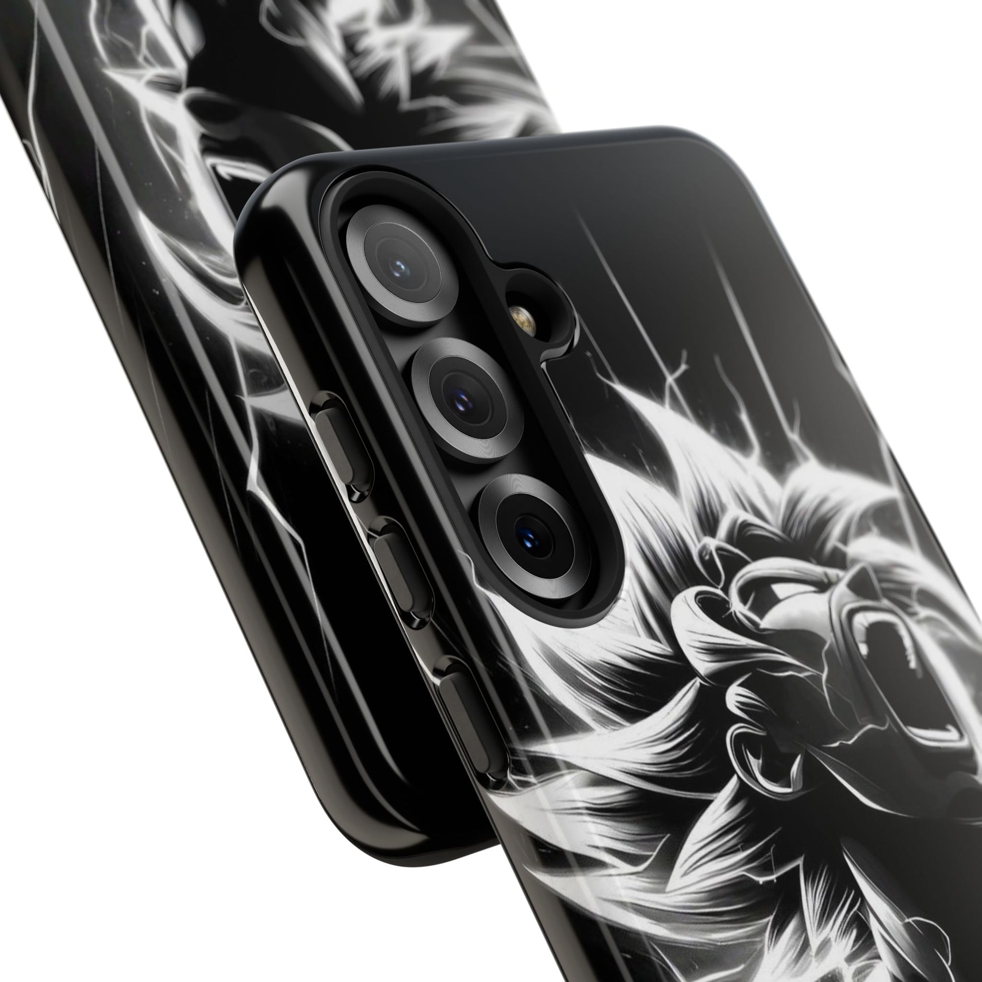 Anime Saiyan Rage Dragon ball Z Tough Cases for iPhones, Samsung, and Pixel
