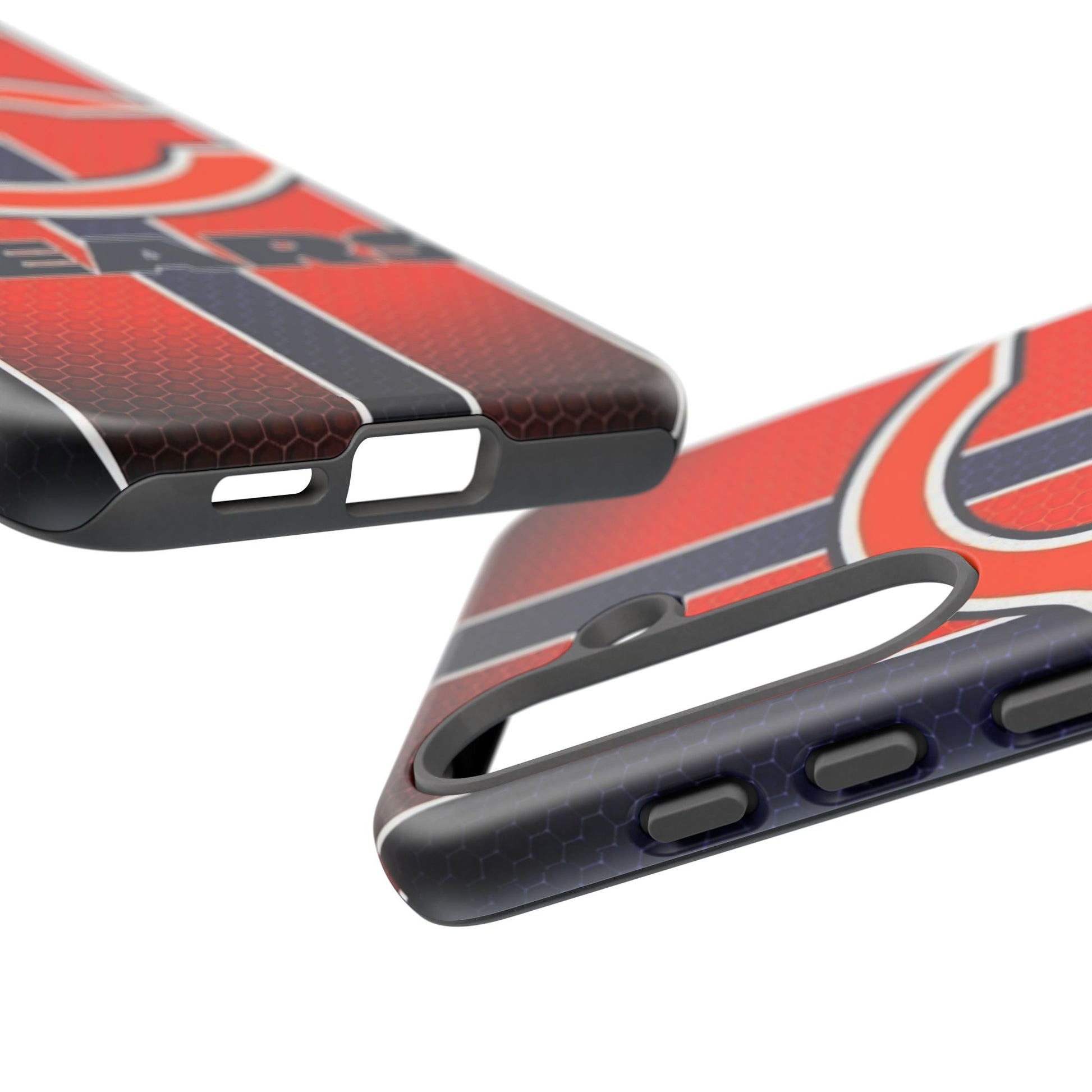 Chicago Bears Stripes Football Phone Case, Tough Cases for iPhones, Samsung, and Pixel