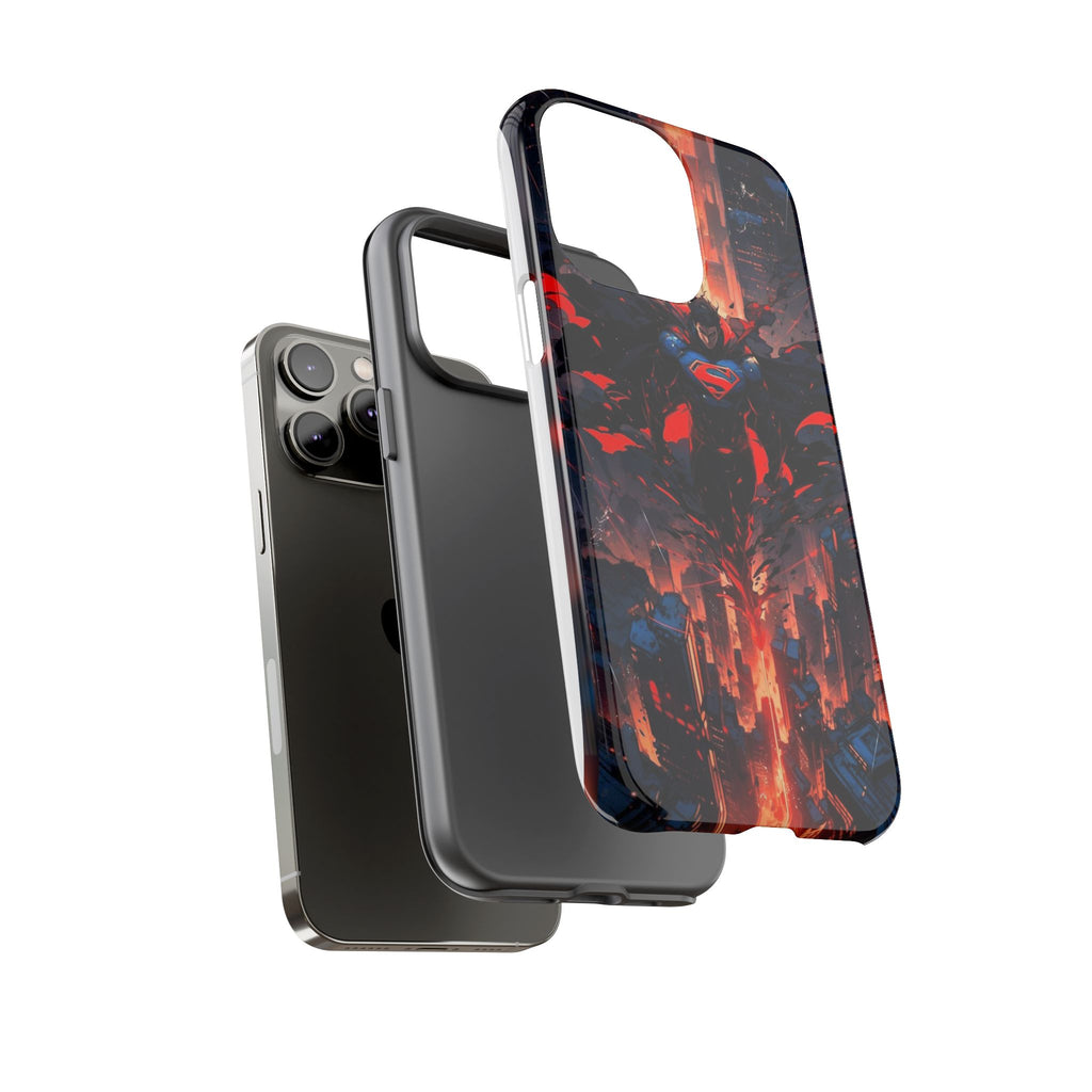 Anime Superman Tough Cases for iPhones, Samsung, and Pixel