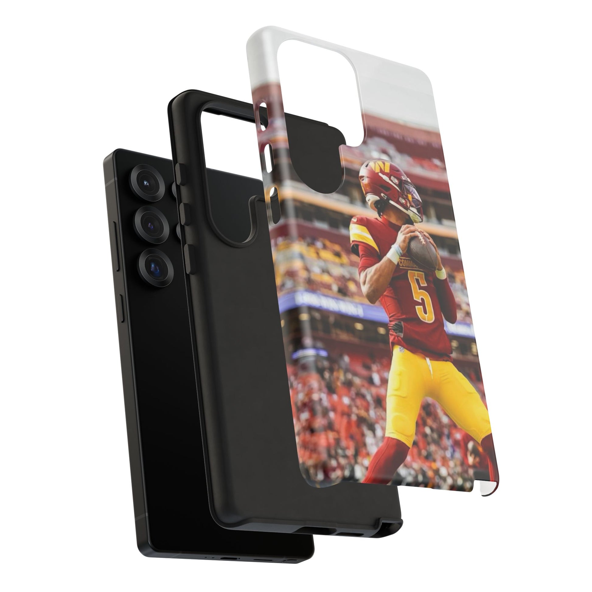 Jayden Daniels Washington Football Tough Cases for iPhones, Samsung, and Pixel