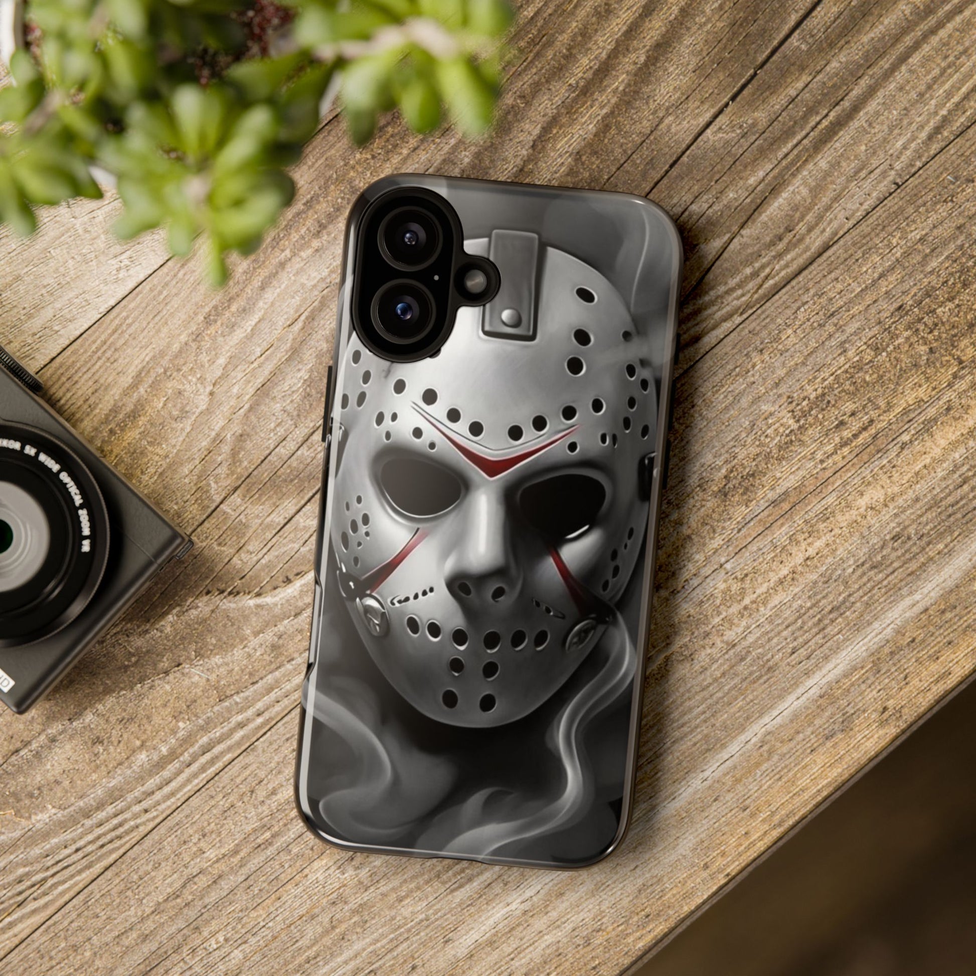 Friday the 13th Jason's Mask Tough Cases for iPhones, Samsung, and Pixel