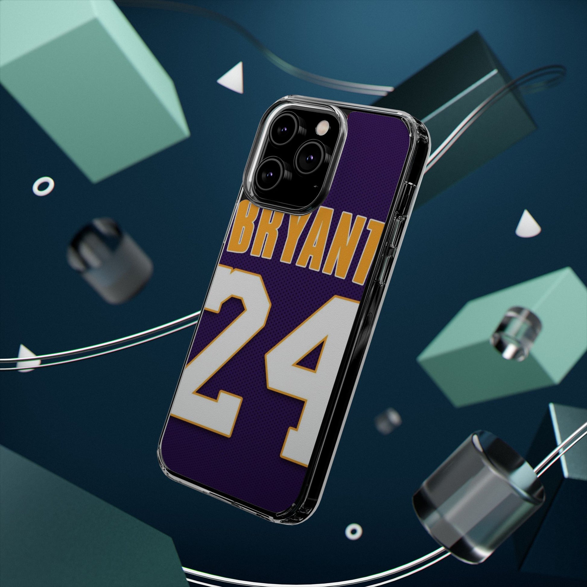 Kobe Purple Basketball Jersey Inspired design Clear Phone Cases