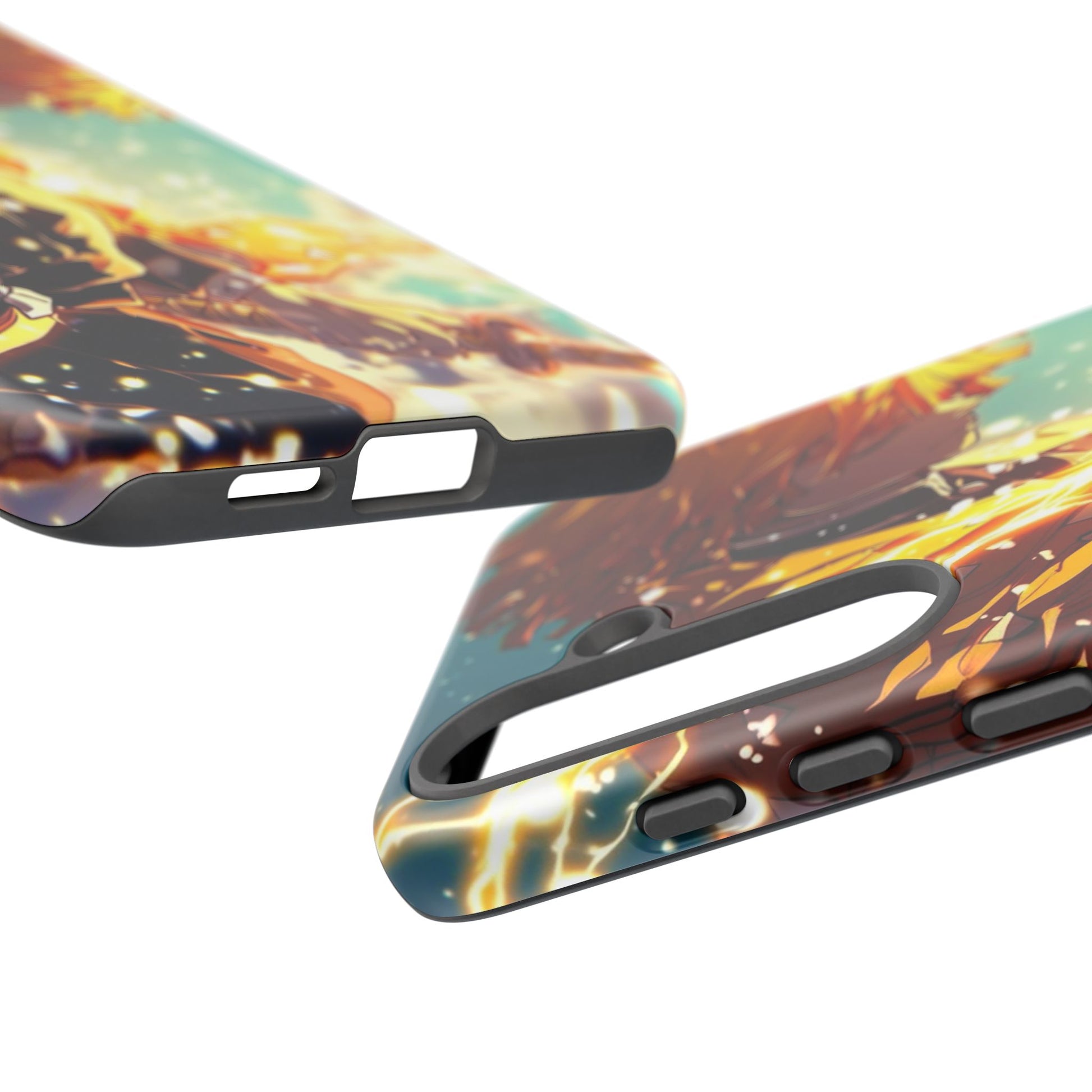 Demon Slayer Zenitsu Anime Theme Phone Case, Tough Cases for iPhones, Samsung, and Pixel