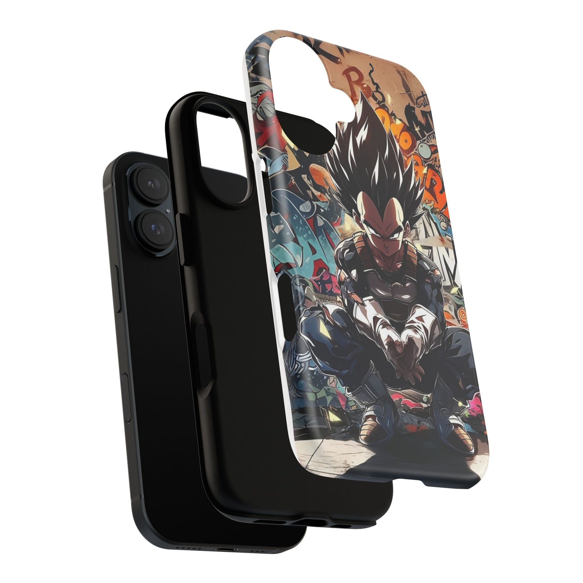 Anime Vegeta Dragon ball Z Tough Cases for iPhones, Samsung, and Pixel