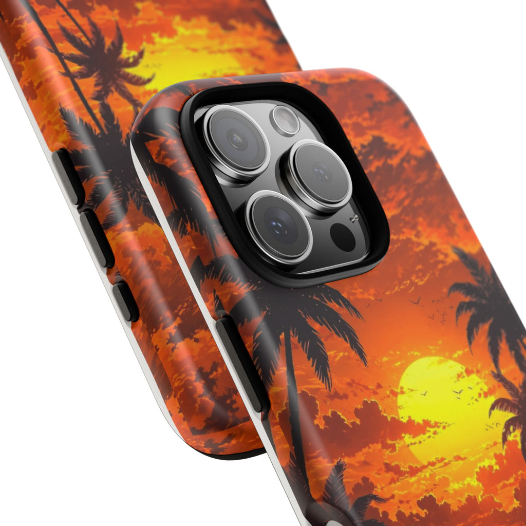 Beautiful Beach Sunset Tough Cases for iPhones, Samsung, and Pixel