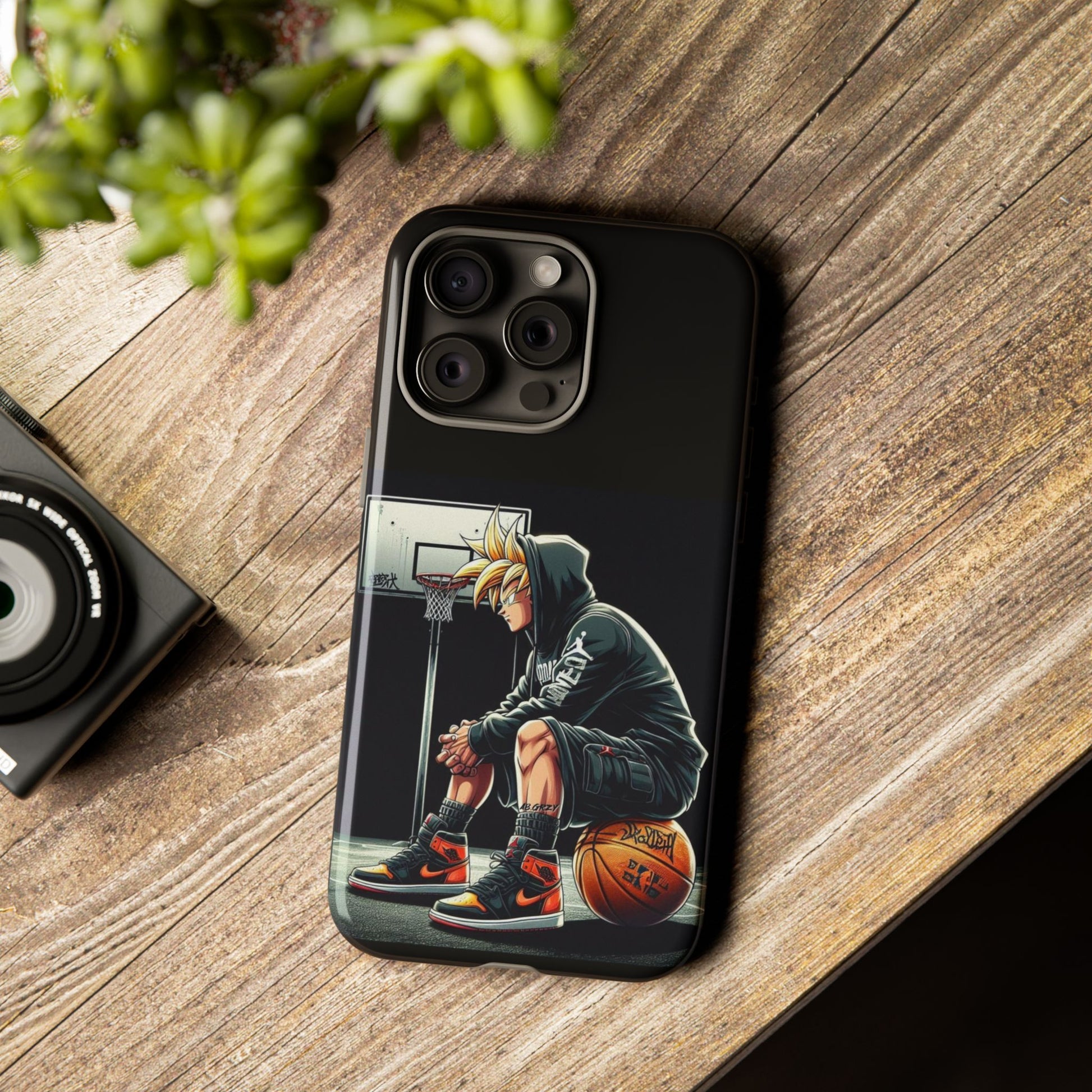 Son Goku Basketball Tough Cases for iPhones, Samsung, and Pixel