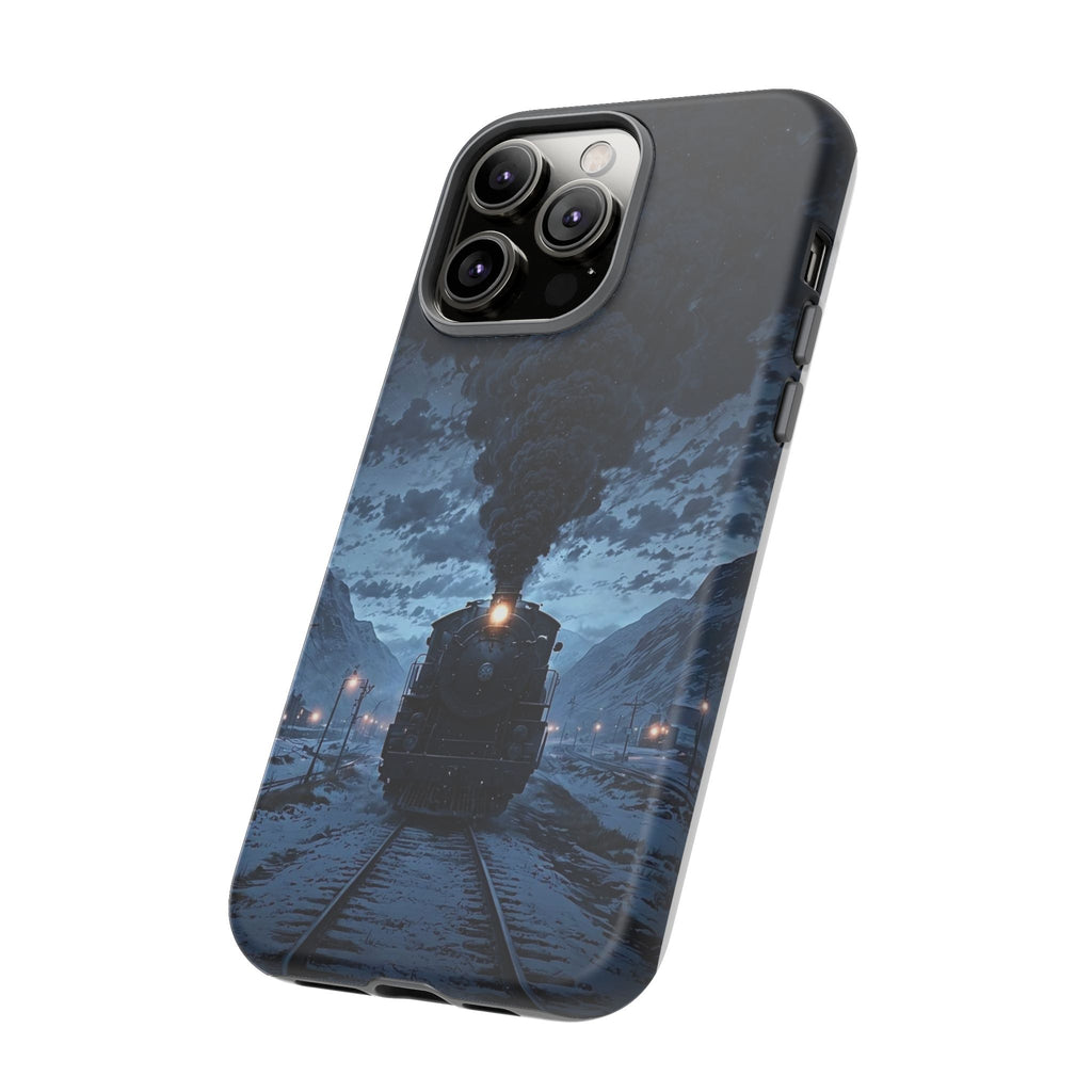 Steam Engine Train Themed Tough Cases for iPhones, Samsung, and Pixel