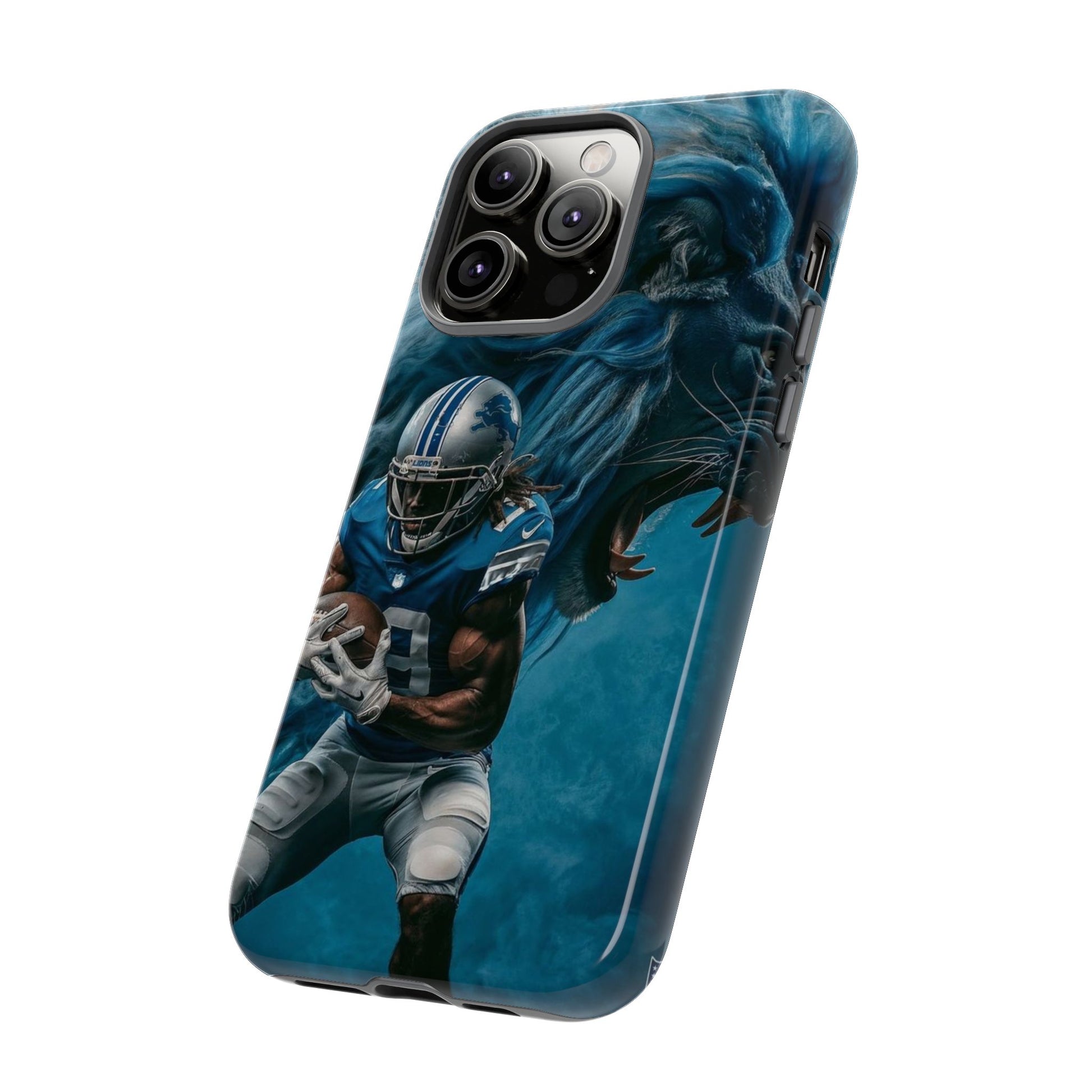 Detroit Lions Player Football Phone Case, Tough Cases for iPhones, Samsung, and Pixel