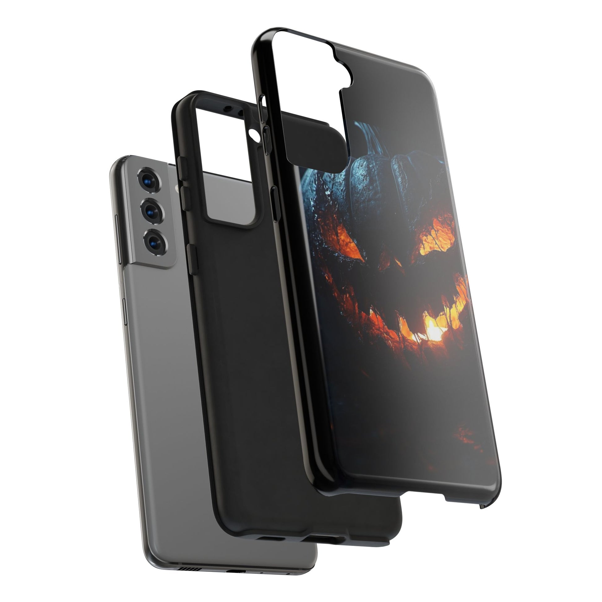 Scary Pumpkin Halloween Theme Phone Cases for iPhones & Samsung Phones