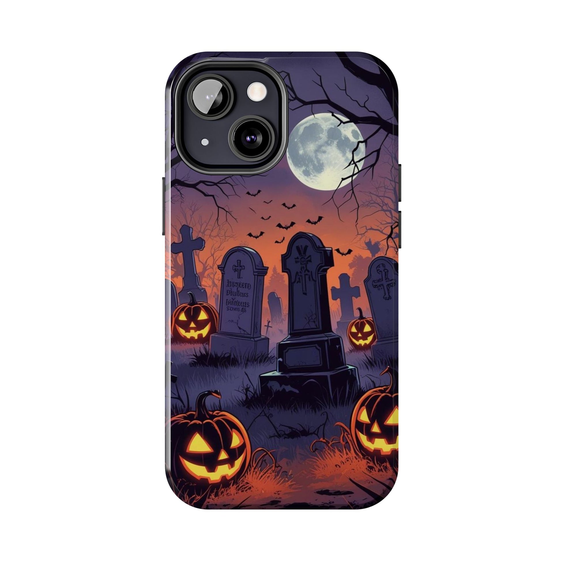 Graveyard Halloween Theme Phone Cases for iPhones & Samsung Phones
