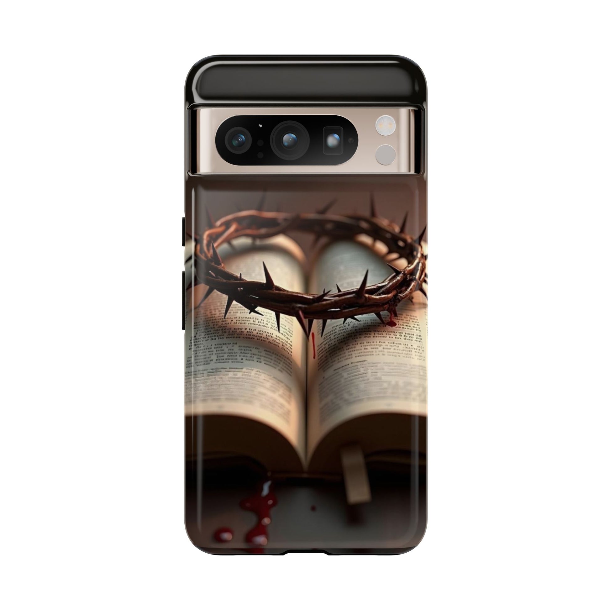 Crown of Thorns and Bible Christian Tough Cases for iPhones, Samsung, and Pixel