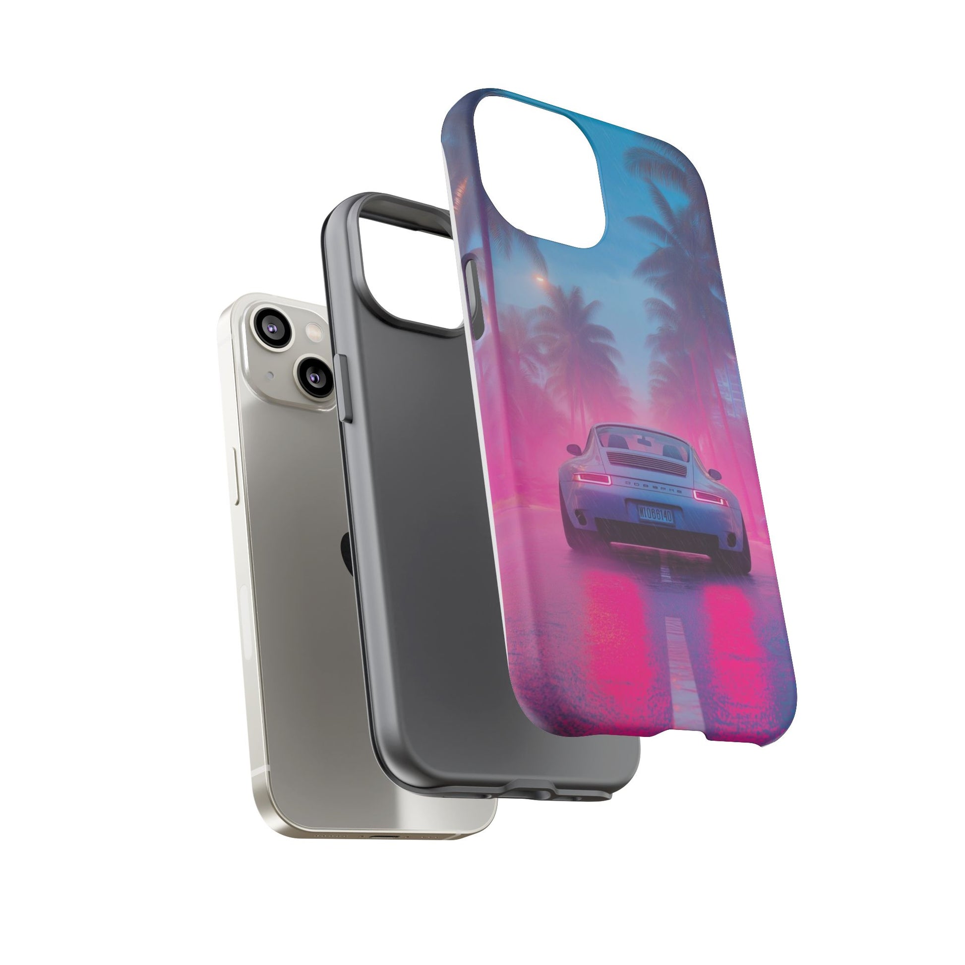Miami Vice Porsche Phone Case for iPhone, Samsung Galaxy, & Pixel Phones