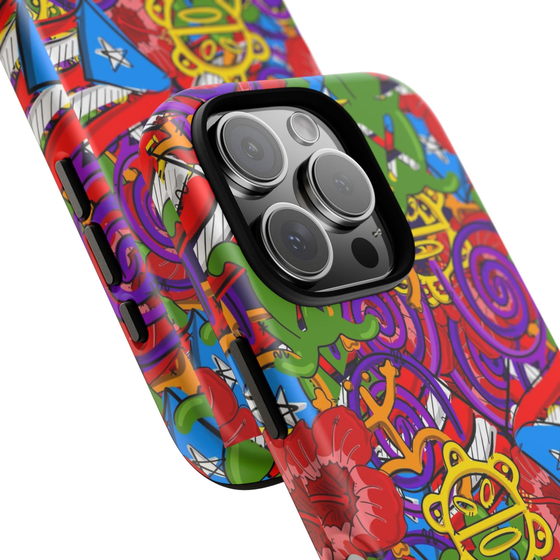 Puerto Rico Taino Tribal Art Tough Cases for iPhones, Samsung, and Pixel