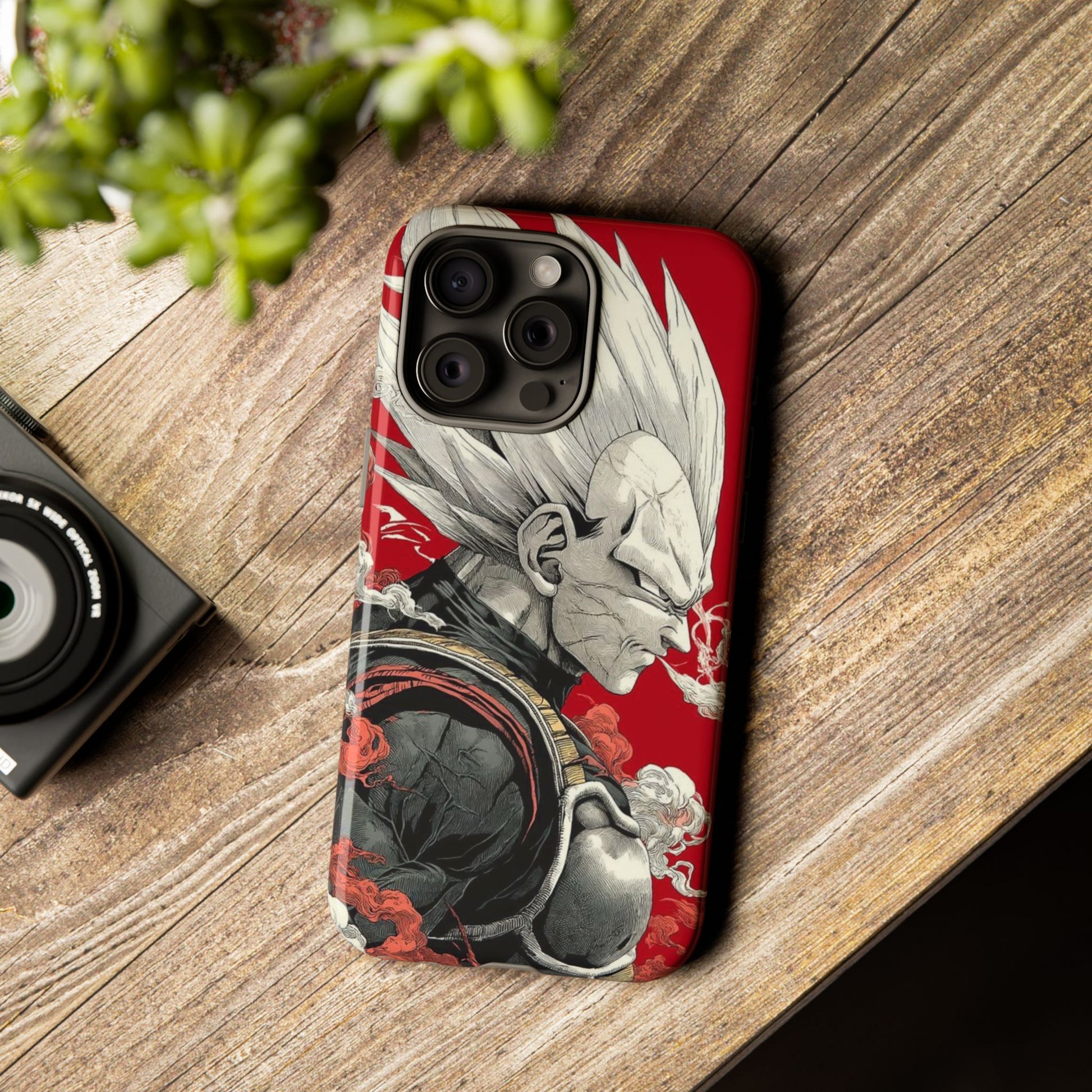 Dragon Ball Z Vegeta Anime Tough Cases for iPhones, Samsung, and Pixel