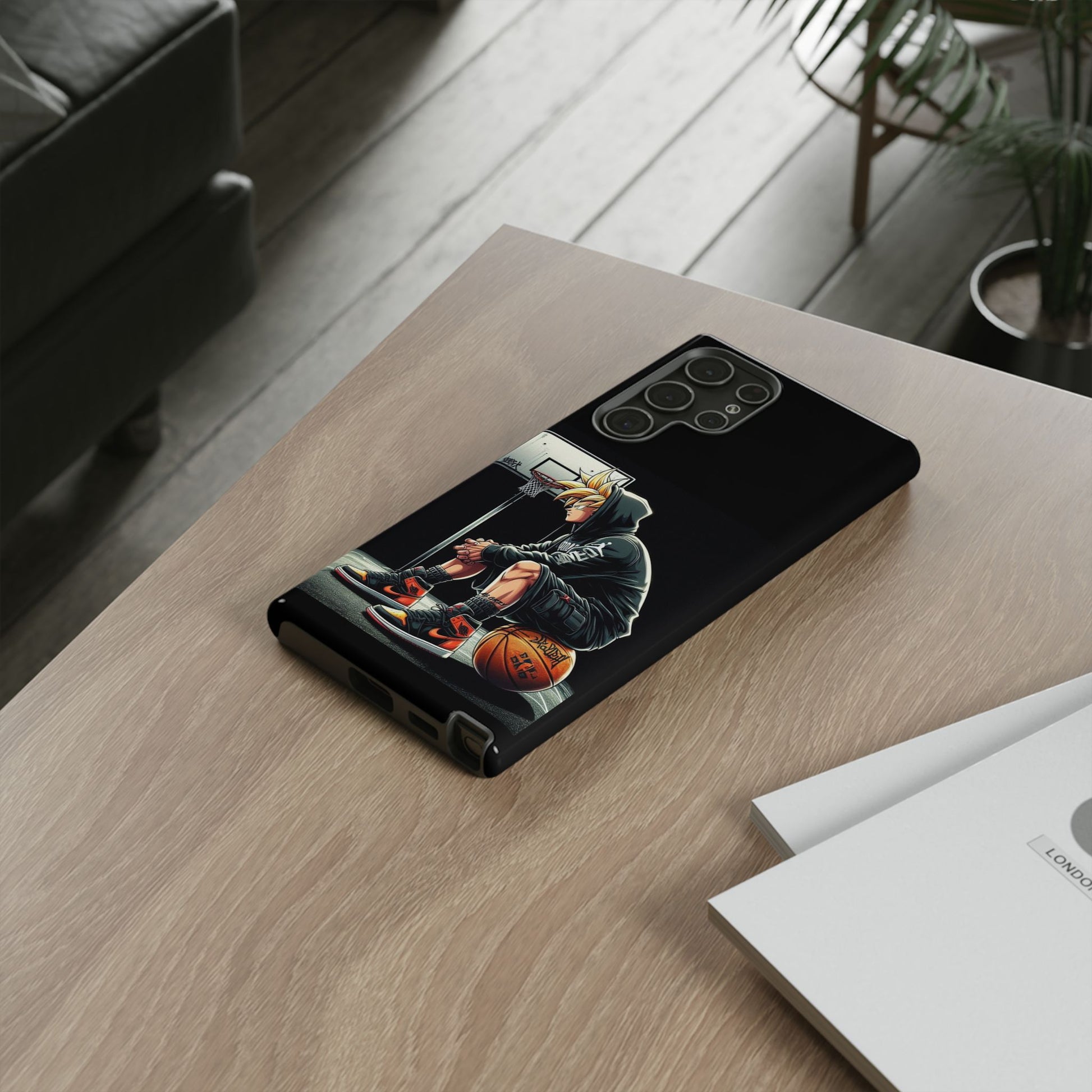 Son Goku Basketball Tough Cases for iPhones, Samsung, and Pixel