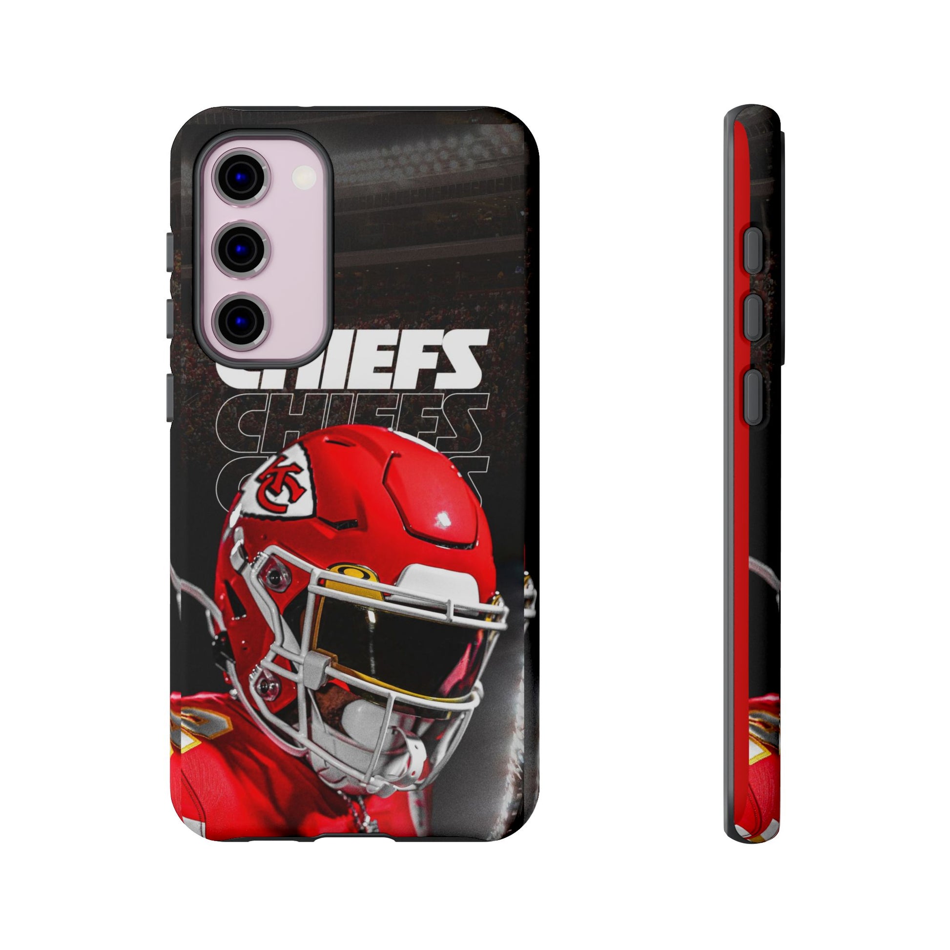 Kansas City Chiefs Football Helmet Logo Tough Cases for iPhones, Samsung, and Pixel
