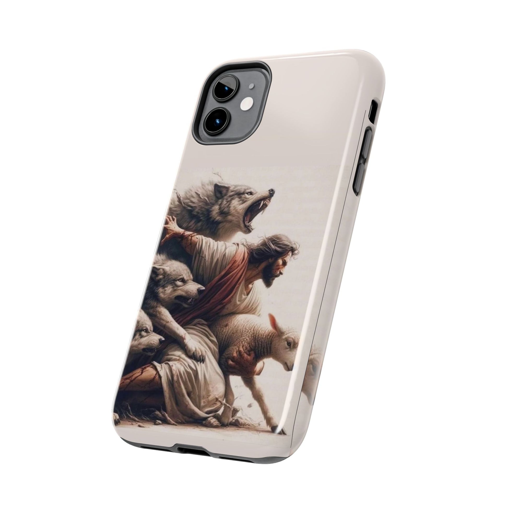 Jesus x Wolves Christian Themed Tough Phone Cases for Iphones & Samsung Phones