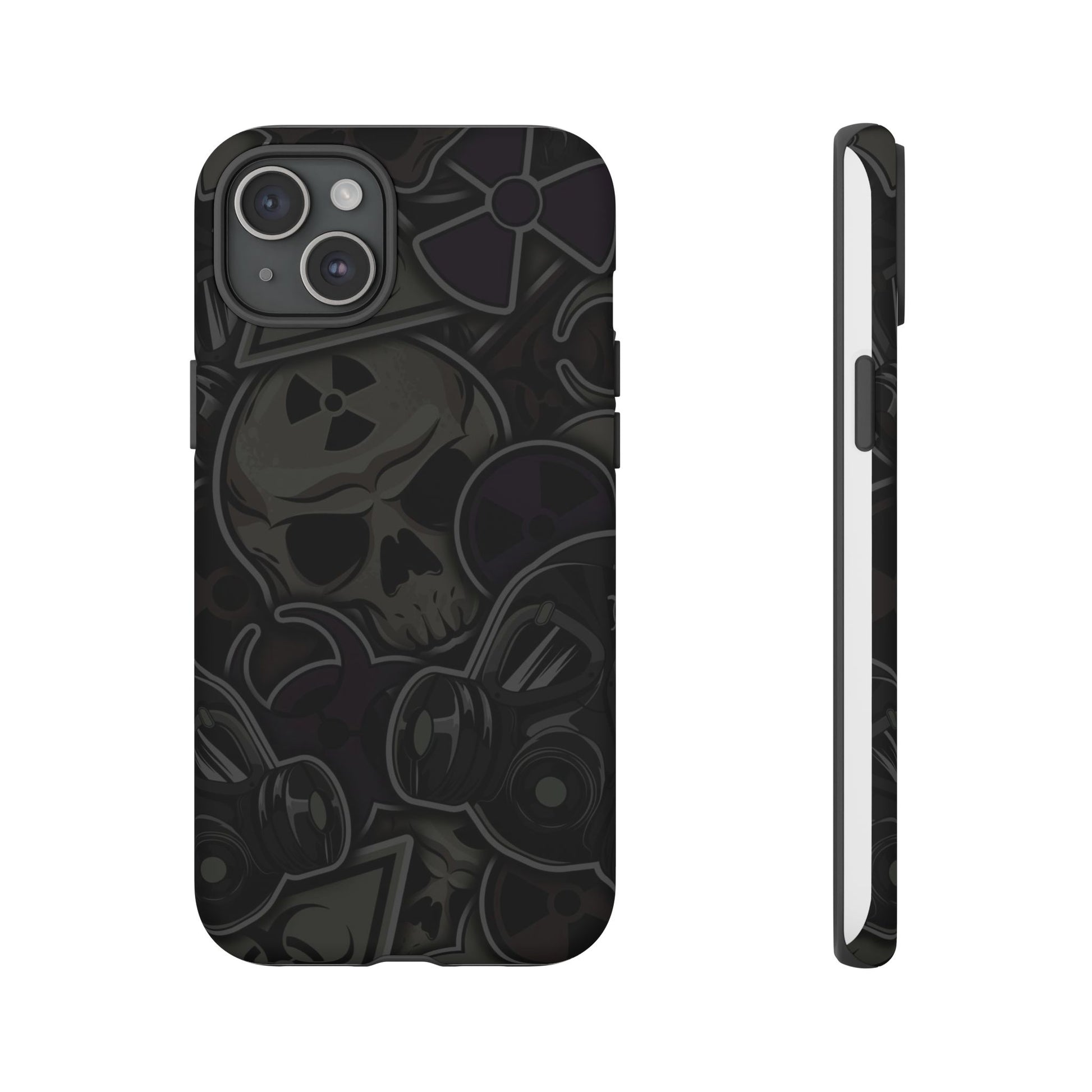 Tough Cases Phone Case, Edgy Skull Design Phone Cover, Gothic Cell Phone Shell
