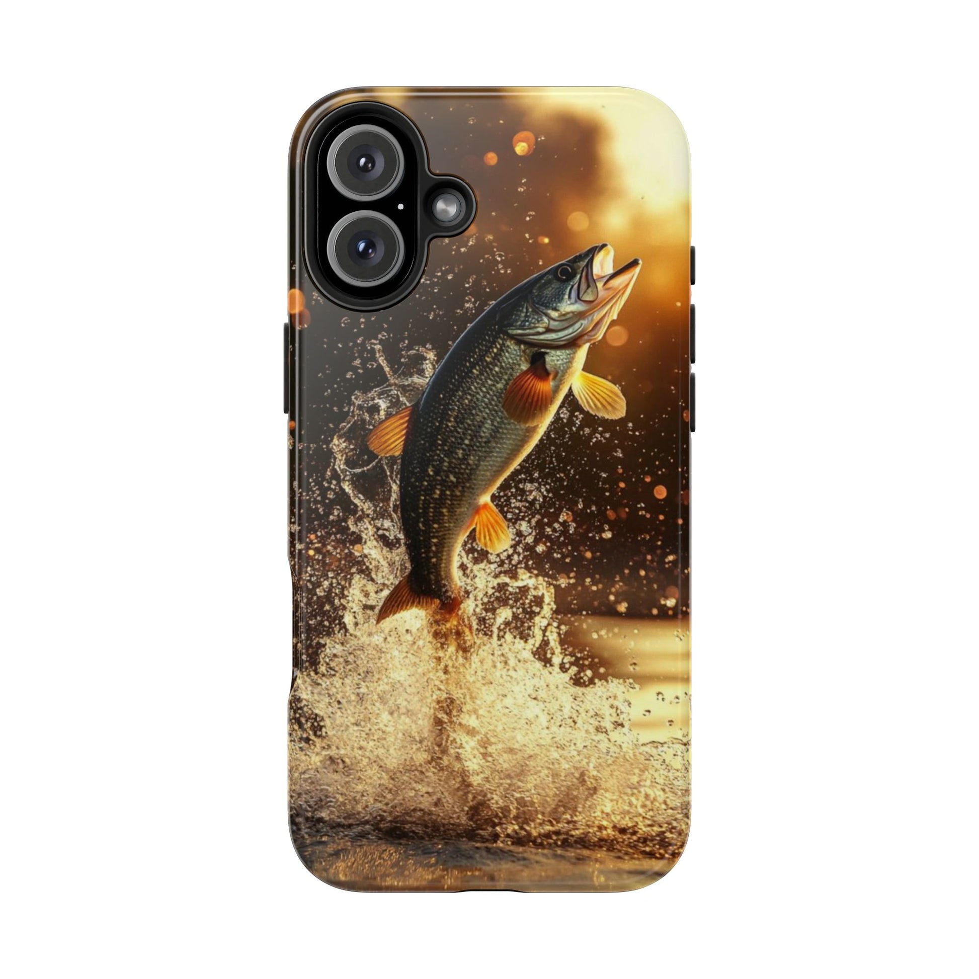 Jumping Bass Fish Theme Phone Cases for iPhones & Samsung Phones
