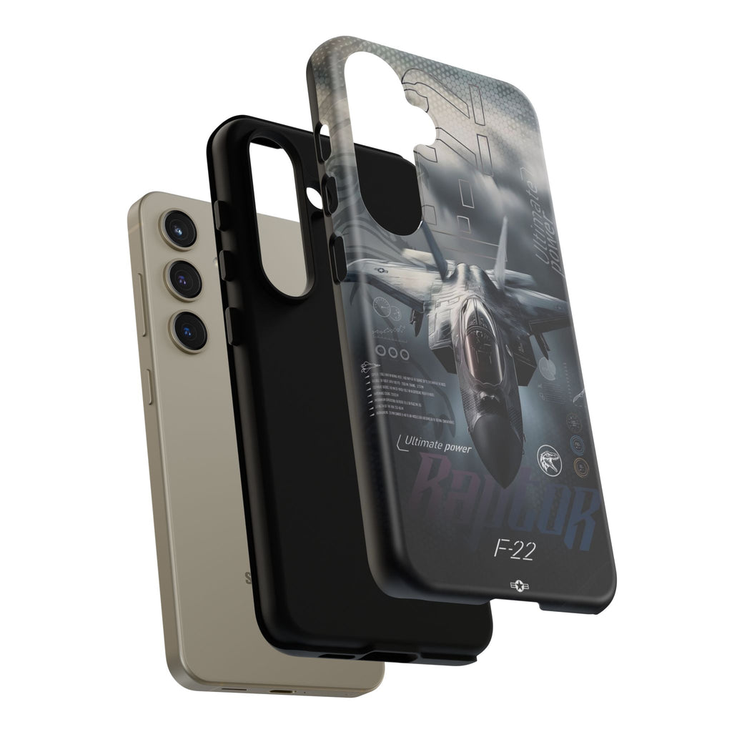 F-22 Raptor Fighter Jet Tough Cases for iPhones, Samsung, and Pixel