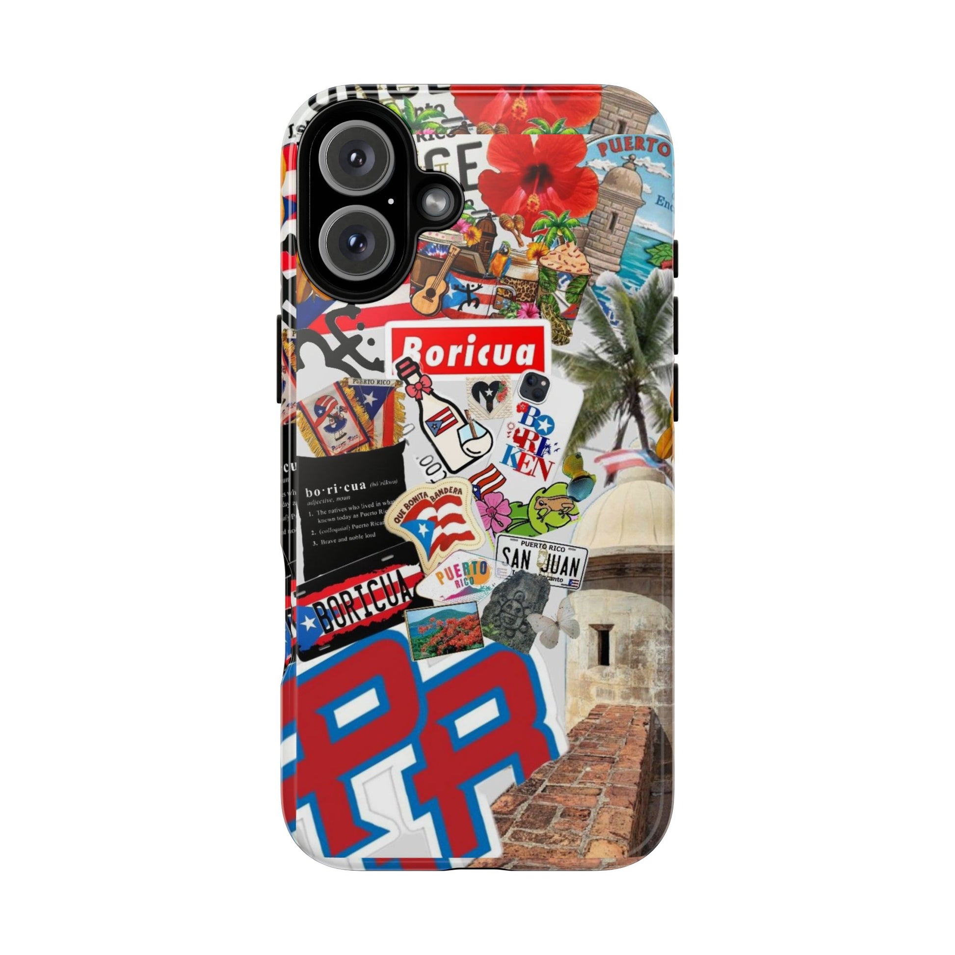 Puerto Rico Boricua Art Tough Cases for iPhones, Samsung, and Pixel