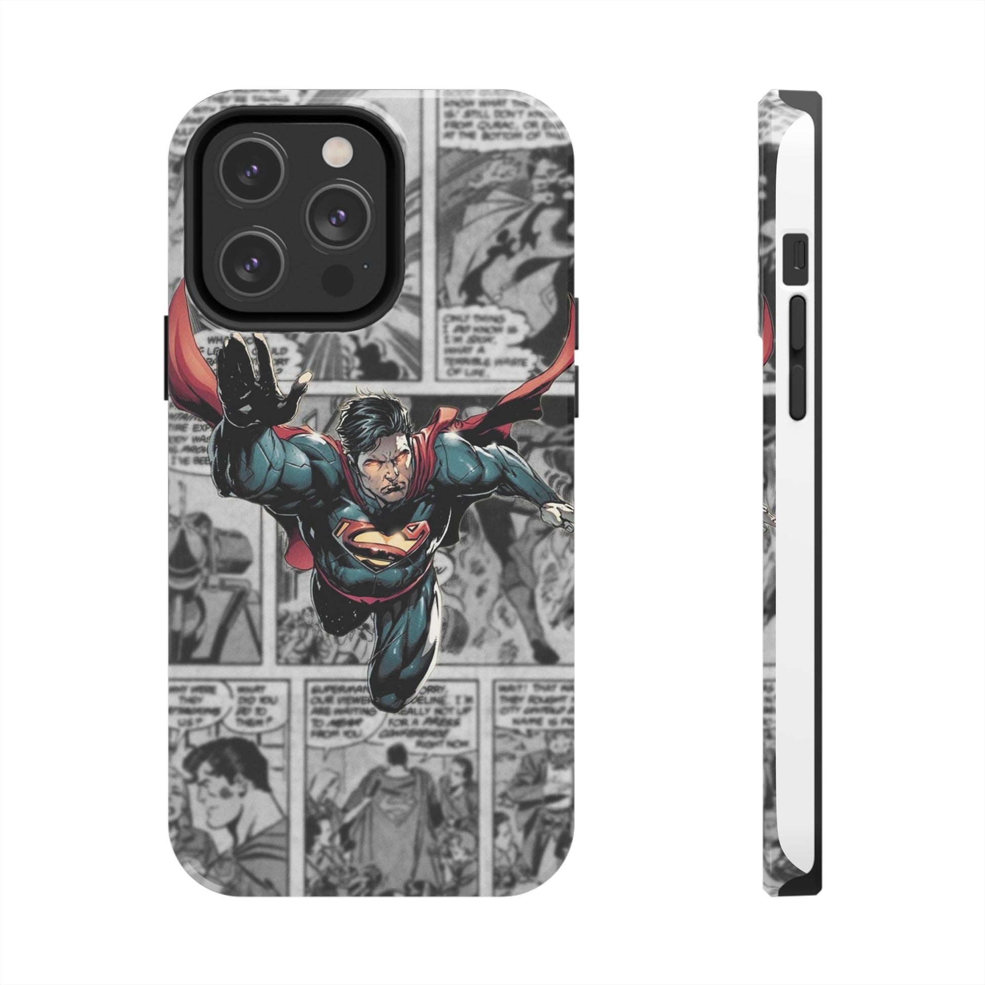 Superman Comic Book Page Theme Phone Cases for Iphones & Samsung Phones
