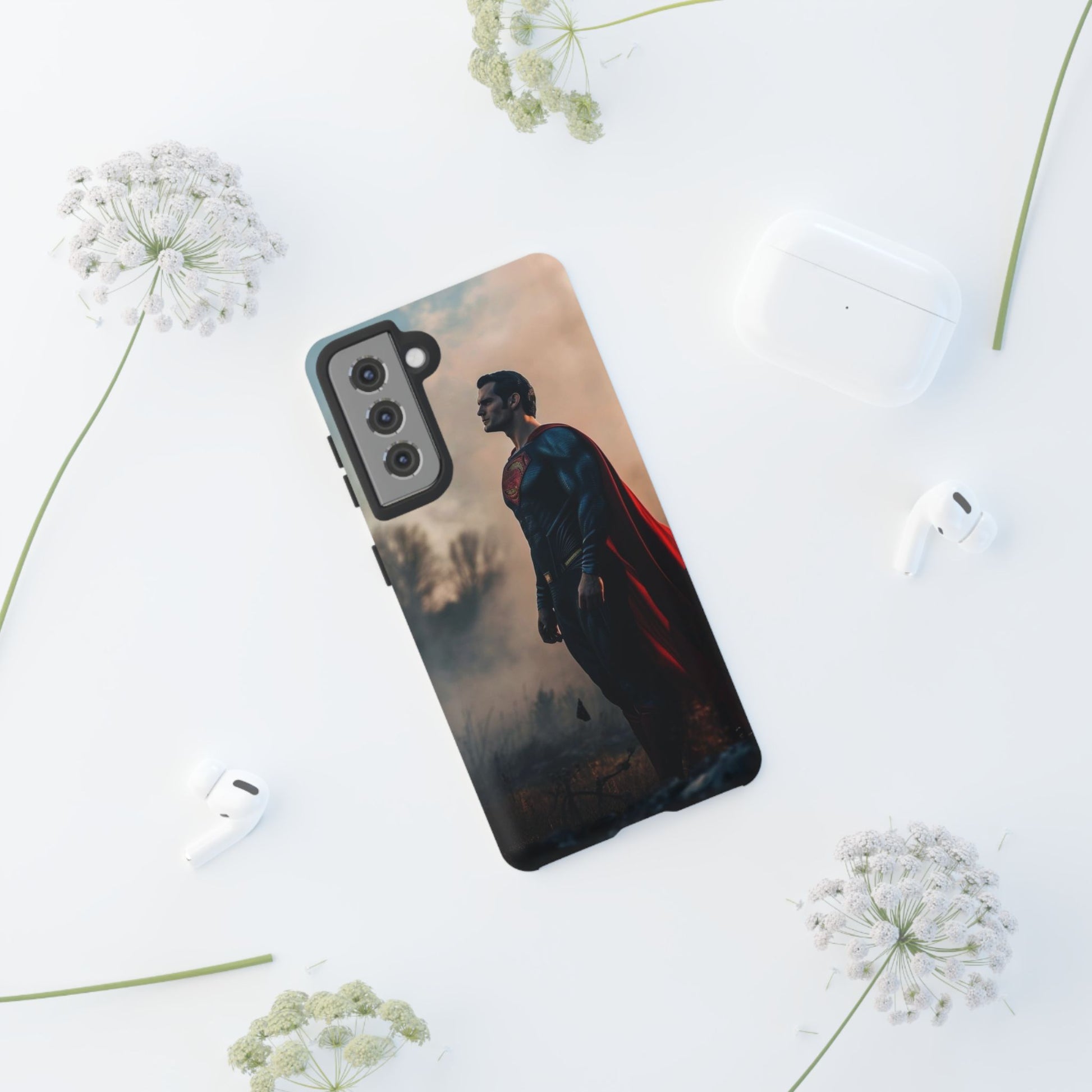 Henry Cavil Superman Tough Cases for iPhones, Samsung, and Pixel