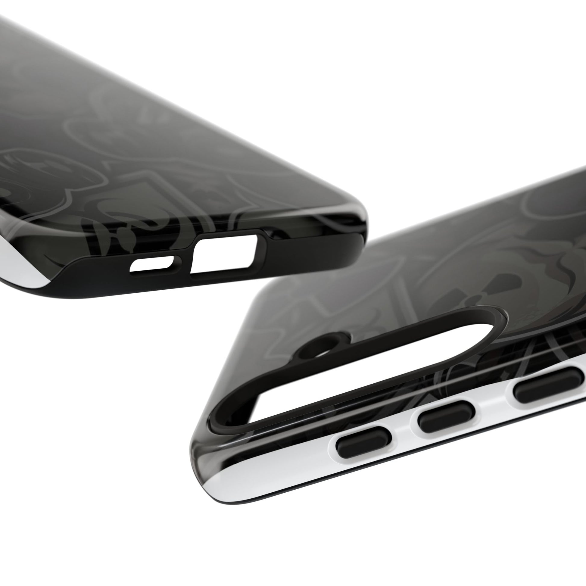 Tough Cases Phone Case, Edgy Skull Design Phone Cover, Gothic Cell Phone Shell