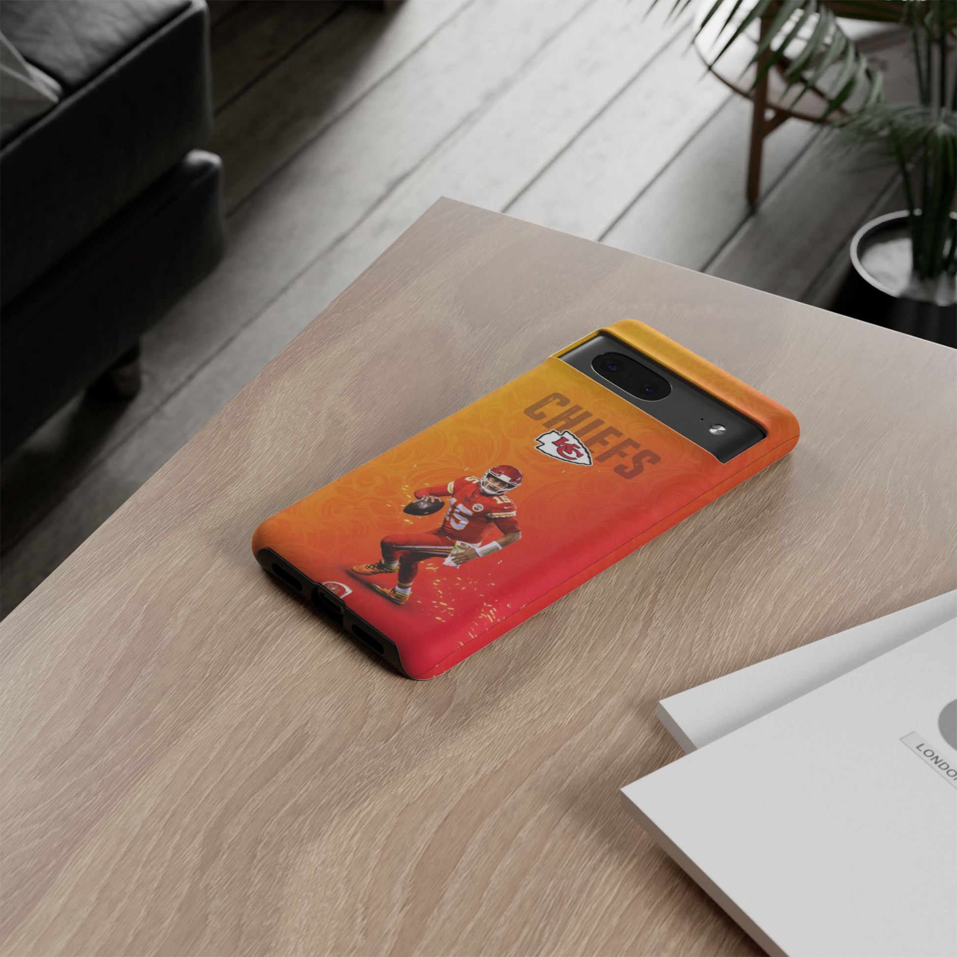 Kansas City Chiefs Patrick Mahomes Football Tough Cases for iPhones, Samsung, and Pixel