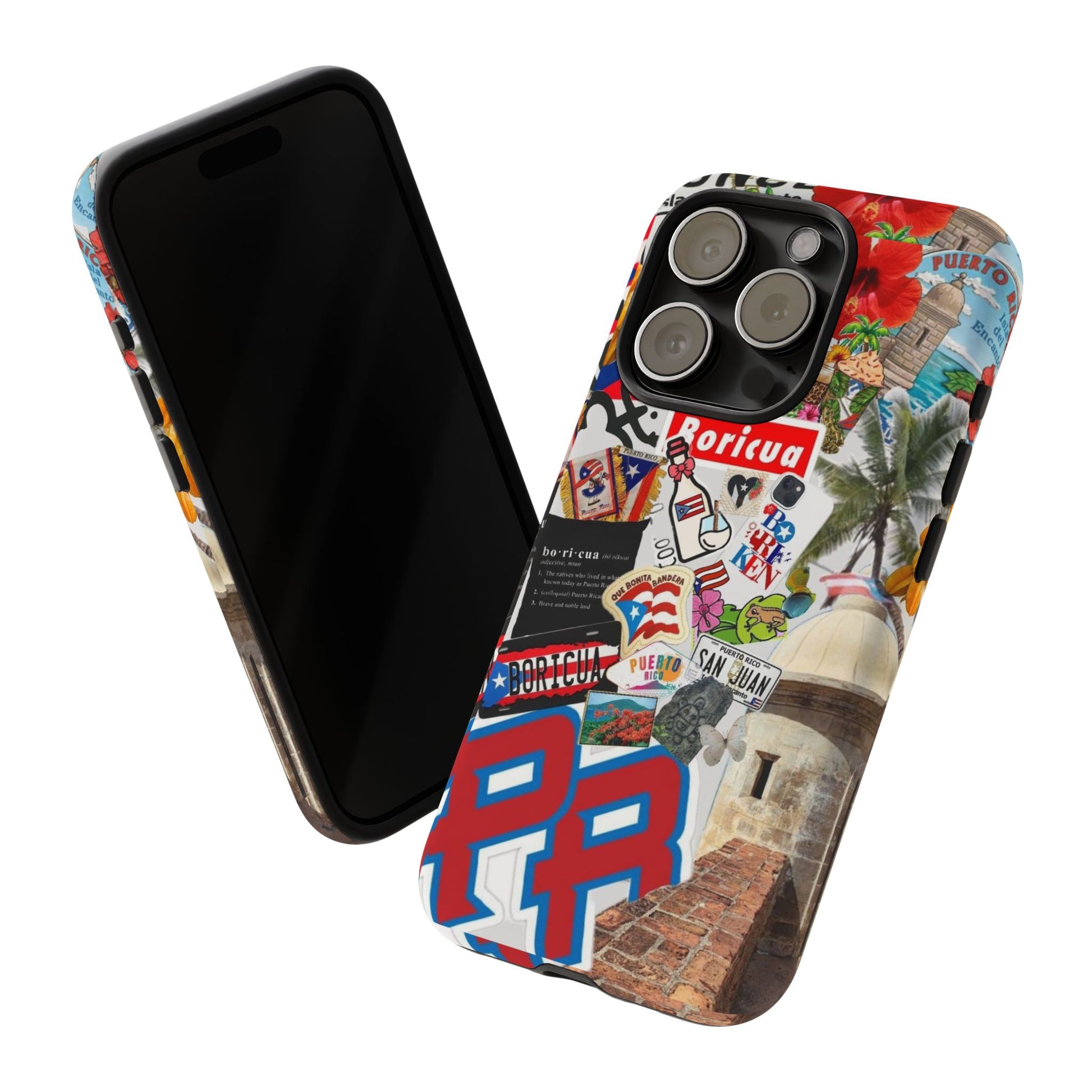 Puerto Rico Boricua Art Tough Cases for iPhones, Samsung, and Pixel