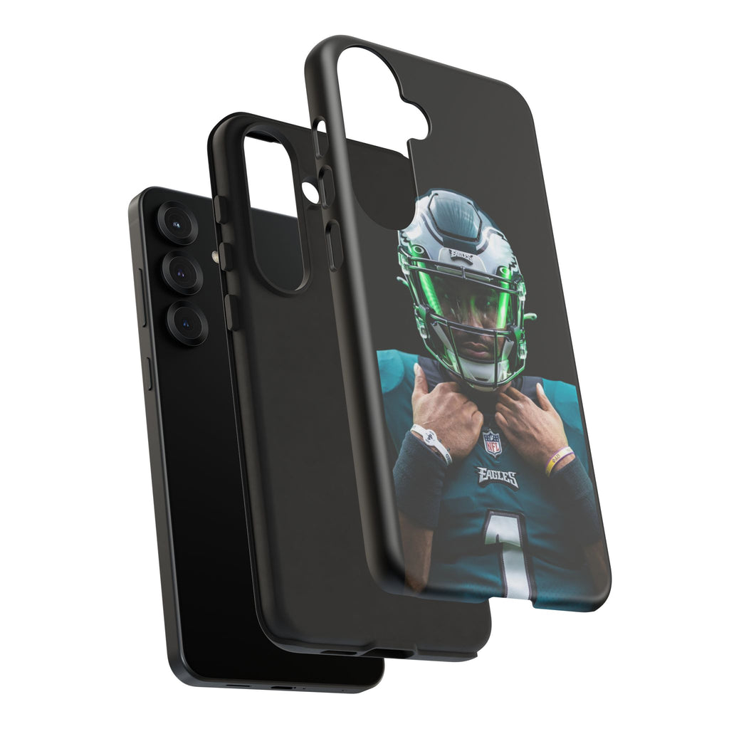 Eagles Football Jalen Hurts Tough Cases for iPhones, Samsung, and Pixel