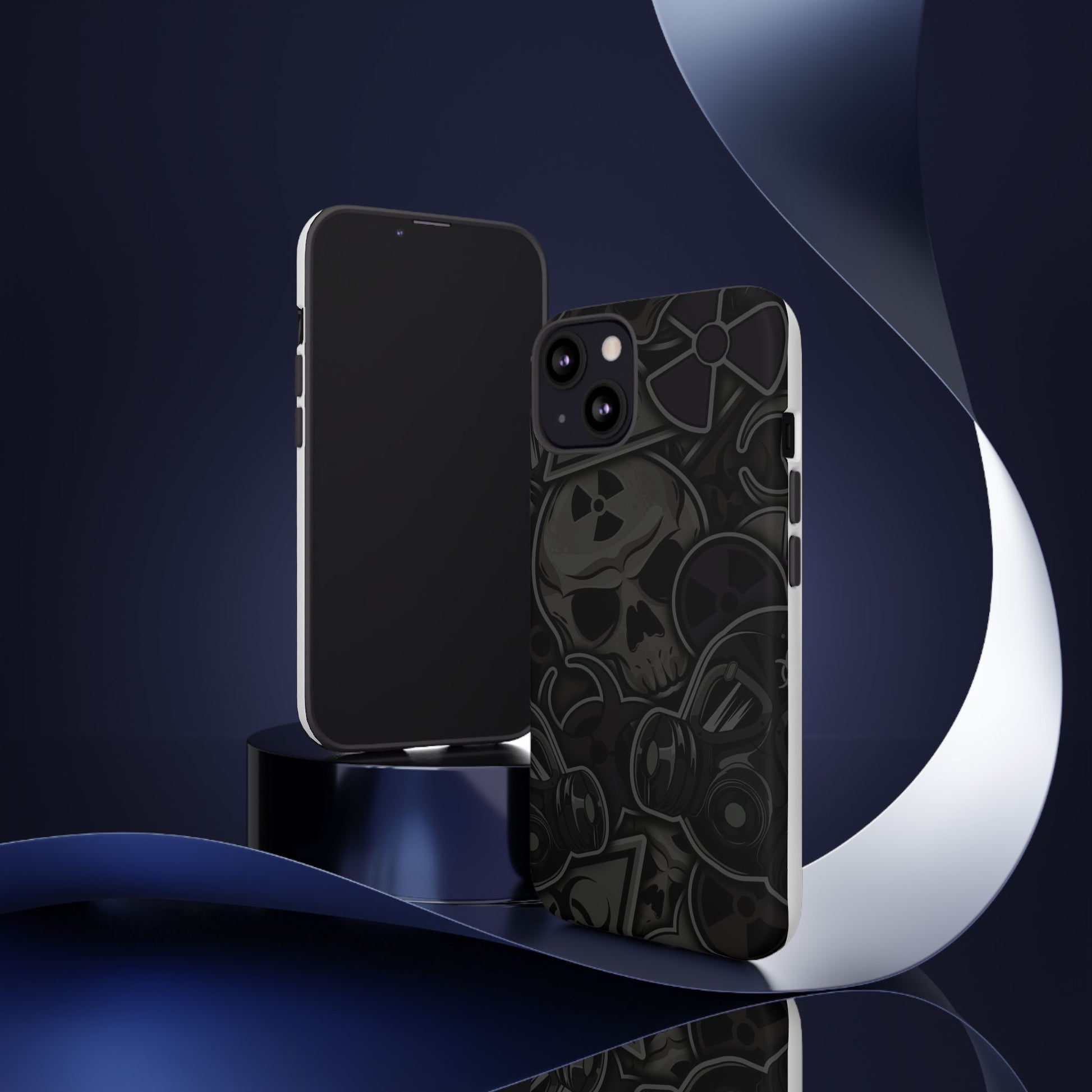Tough Cases Phone Case, Edgy Skull Design Phone Cover, Gothic Cell Phone Shell