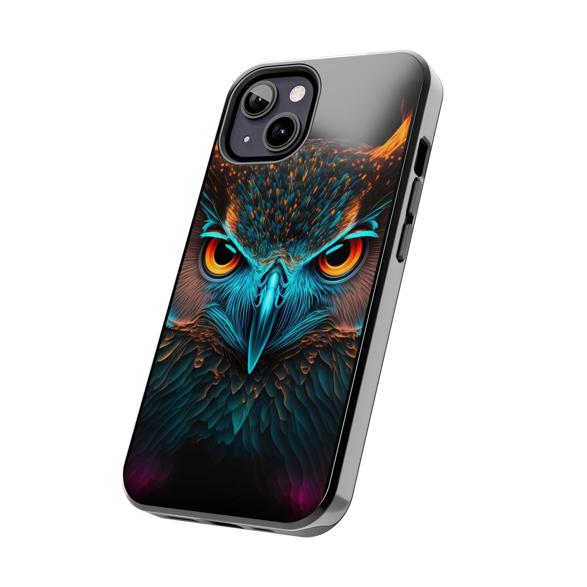 Neon Owl Theme Phone Cases for iPhones & Samsung Phones